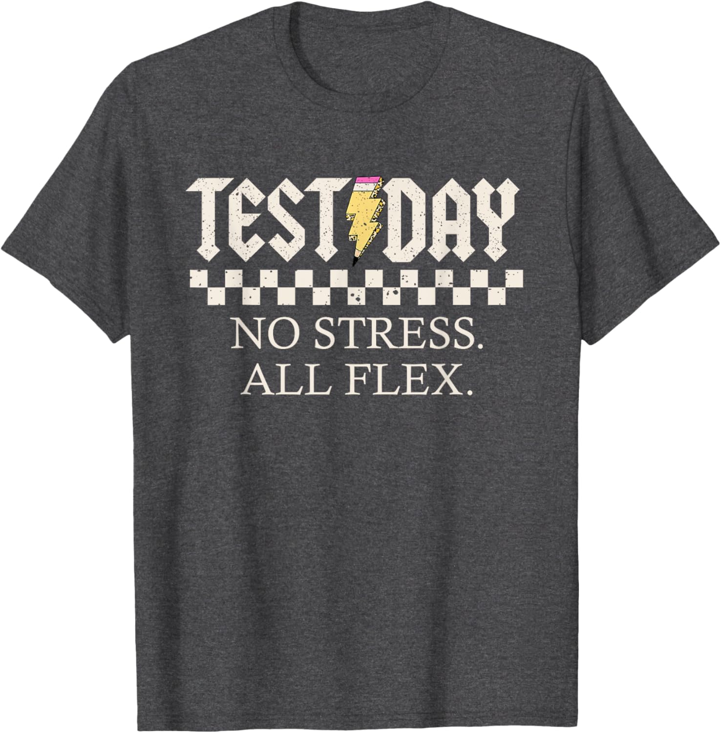 Staar State Testing Day Motivation No Stress All Flex T-Shirt