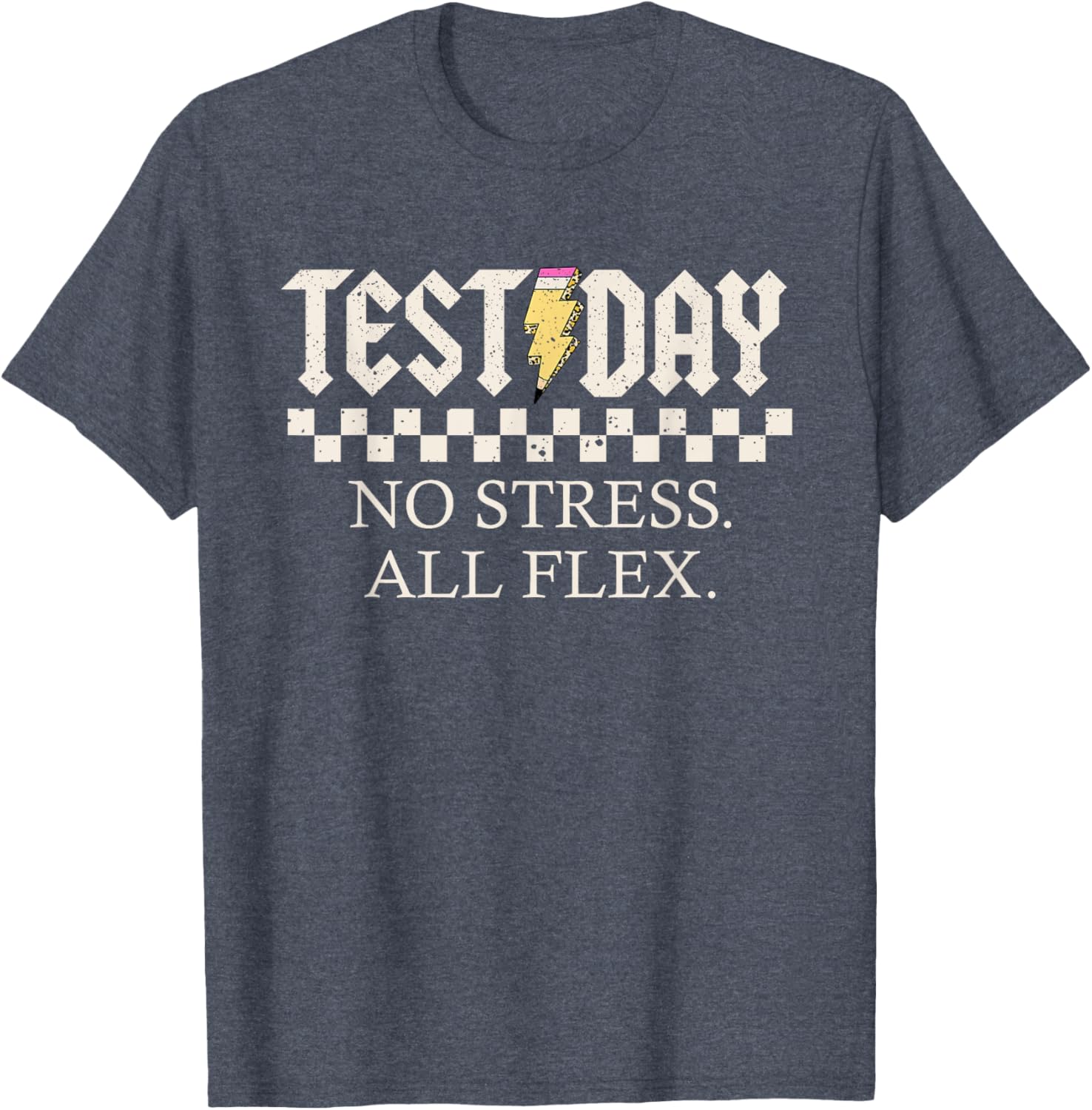 Staar State Testing Day Motivation No Stress All Flex T-Shirt