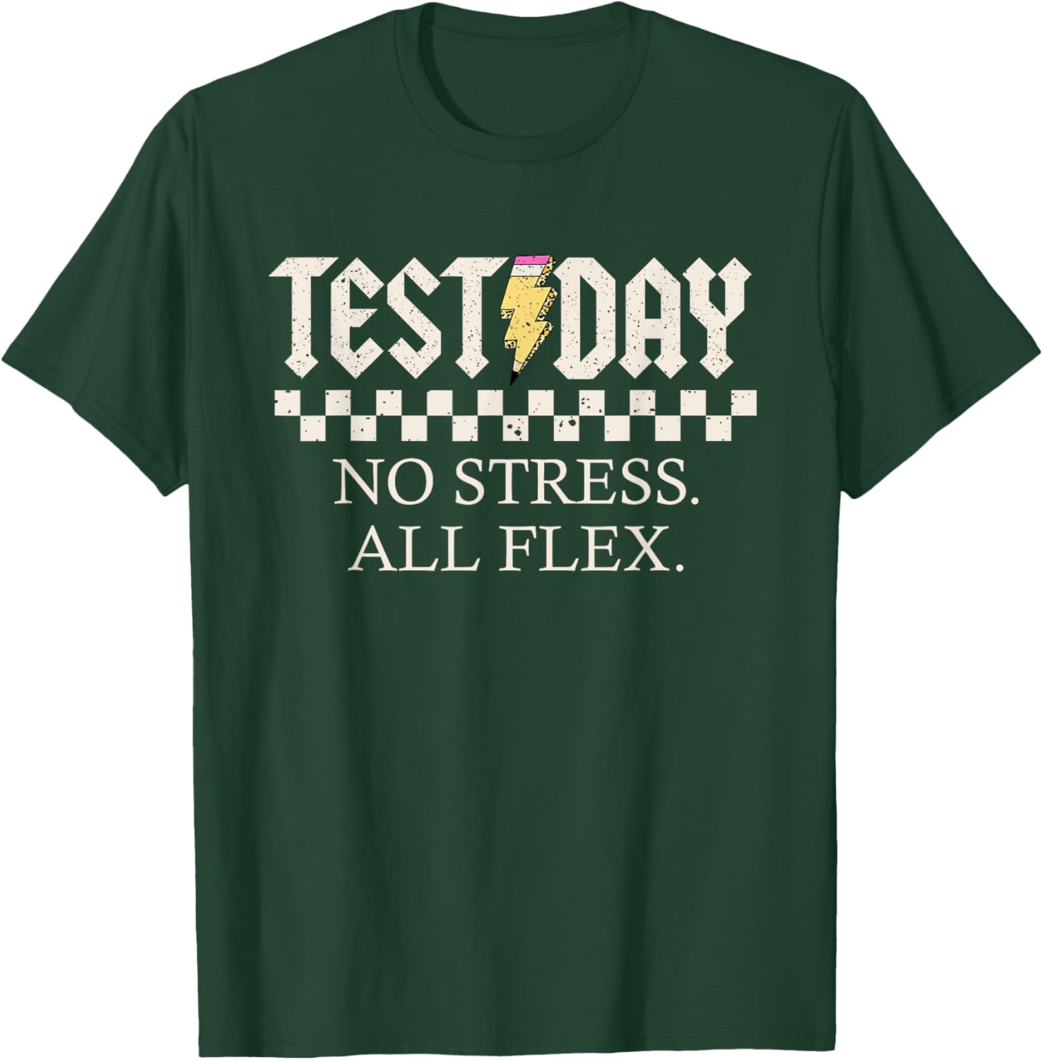 Staar State Testing Day Motivation No Stress All Flex T-Shirt