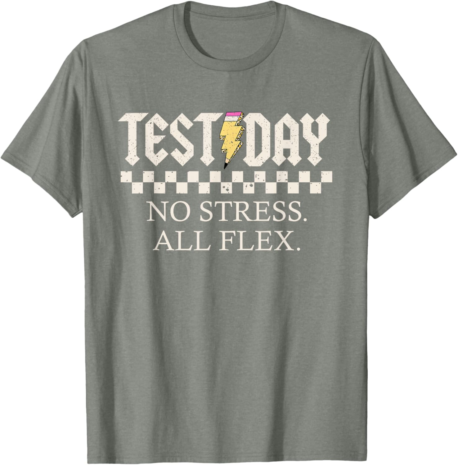 Staar State Testing Day Motivation No Stress All Flex T-Shirt