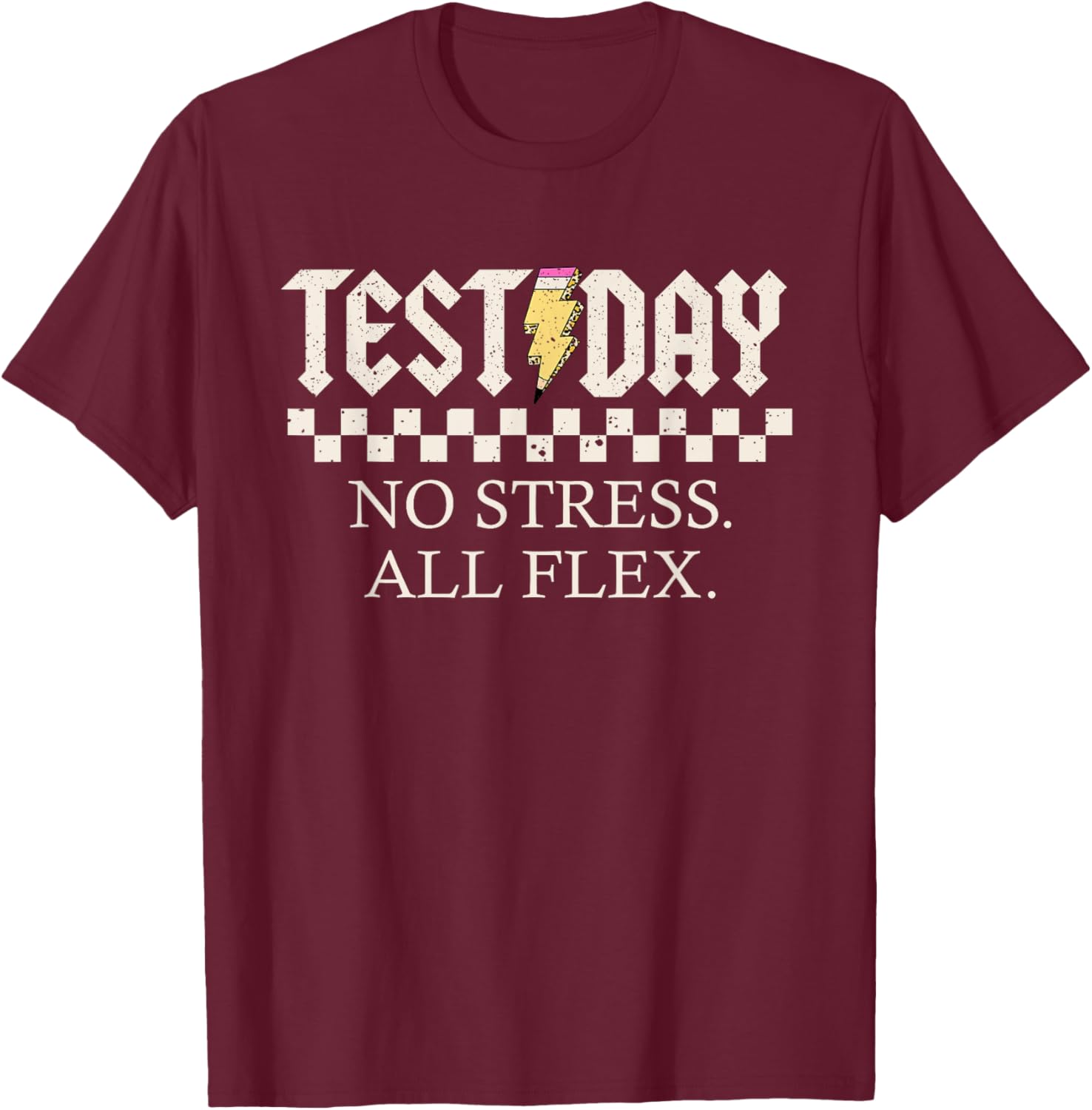Staar State Testing Day Motivation No Stress All Flex T-Shirt