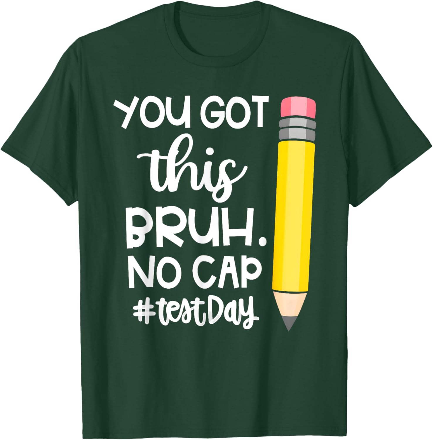 Staar State Testing Day Motivation You Got This Bruh No Cap T-Shirt