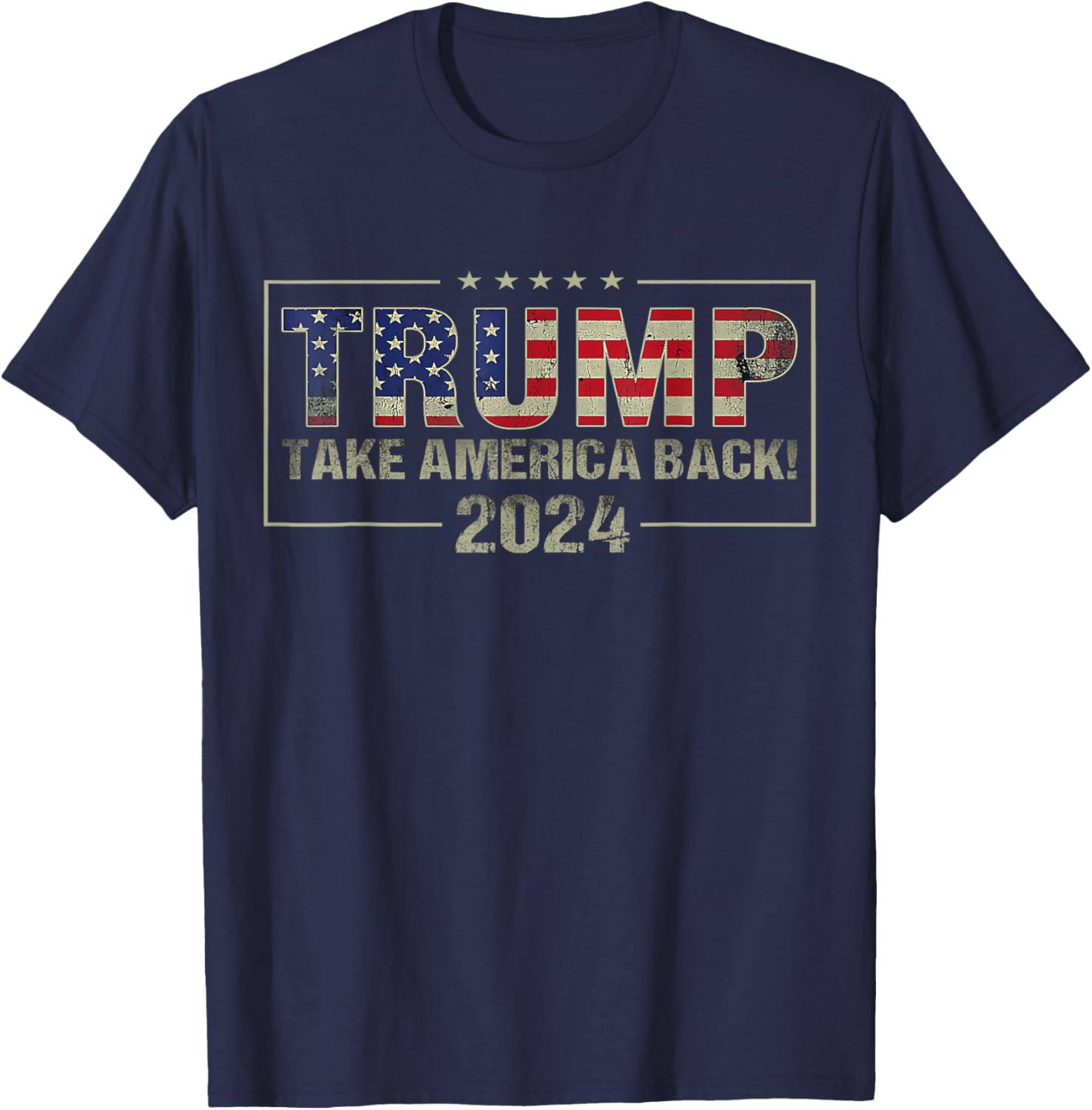 Take America Back American Flag Trump 2024 Men Women Gifts T-Shirt