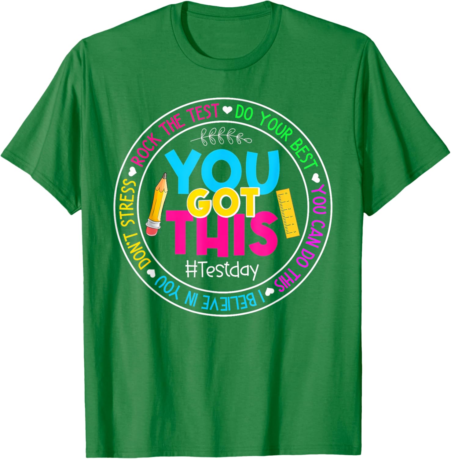 Teacher Testing Day You Got This Test Day Rock The Test T-Shirt