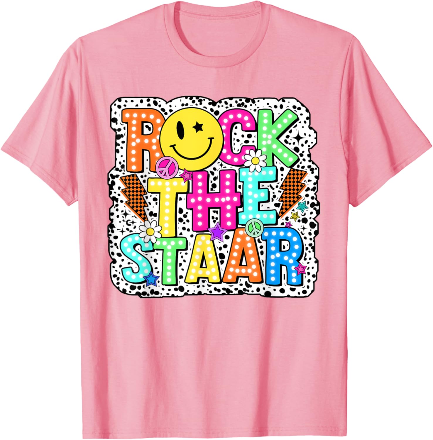 Test Day Rock The Staar Testing Day Teacher Student Kids Boy T-Shirt