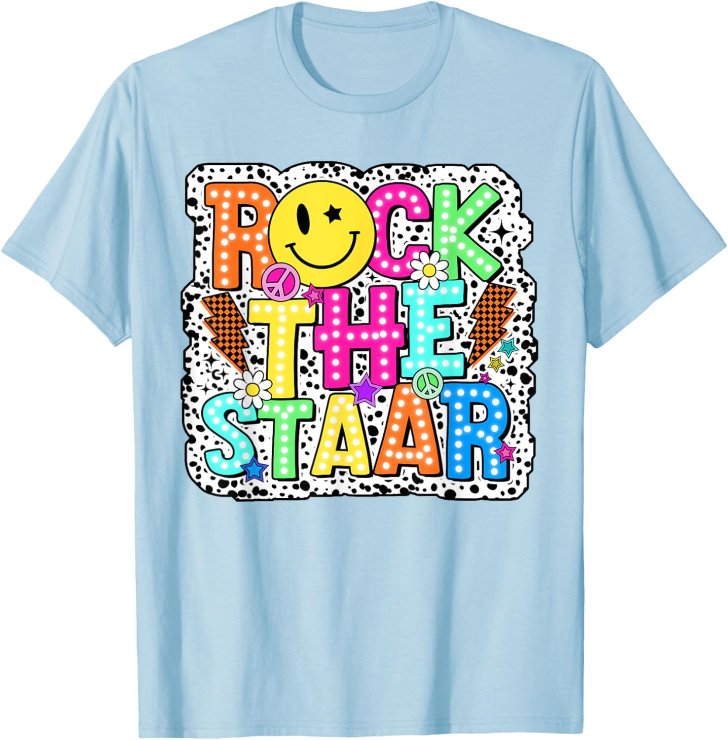 Test Day Rock The Staar Testing Day Teacher Student Kids Boy T-Shirt
