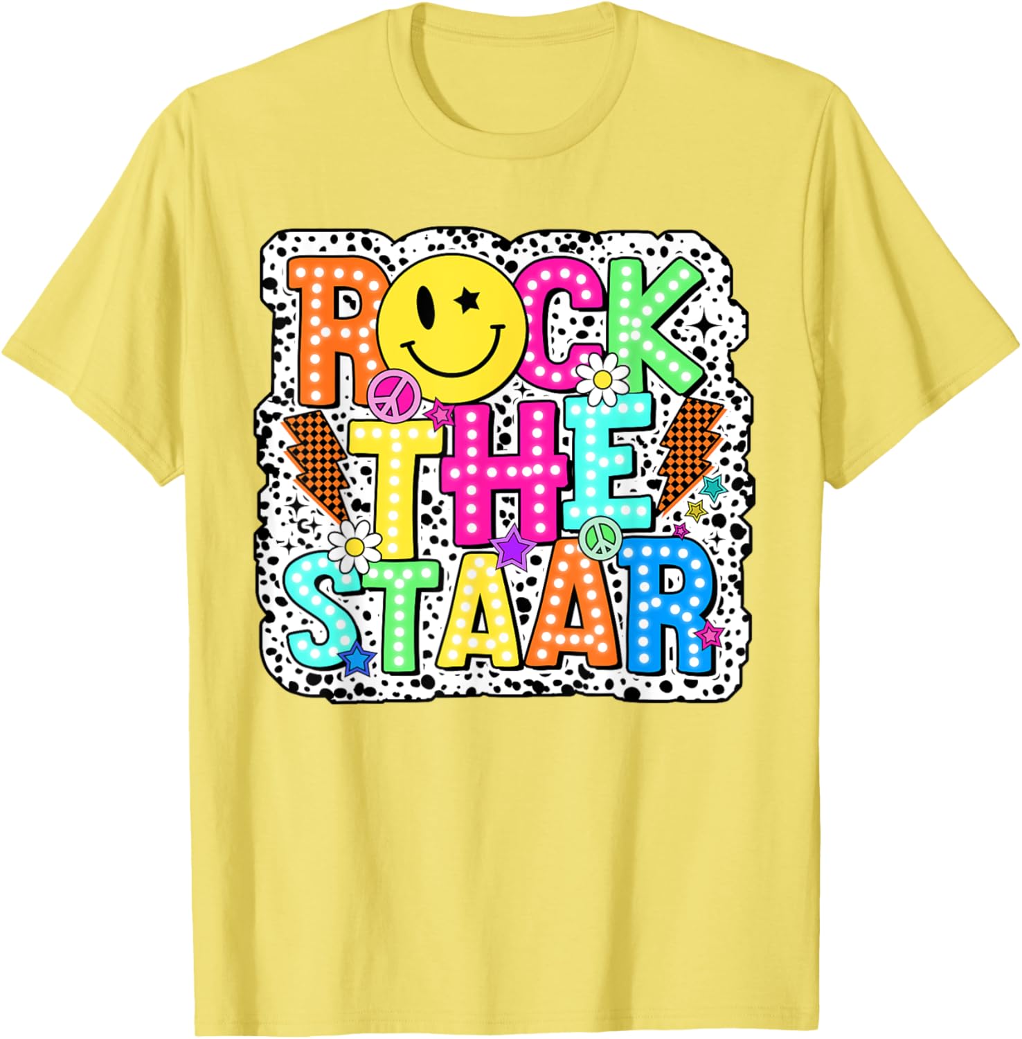 Test Day Rock The Staar Testing Day Teacher Student Kids Boy T-Shirt