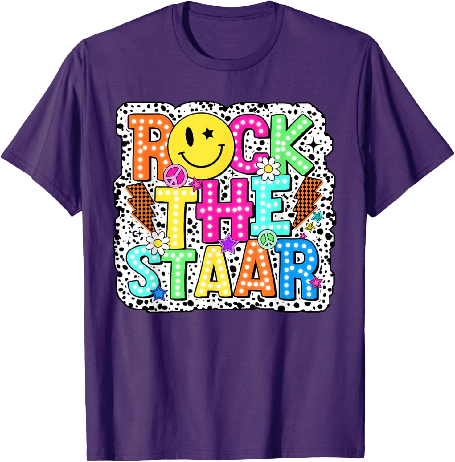 Test Day Rock The Staar Testing Day Teacher Student Kids Boy T-Shirt