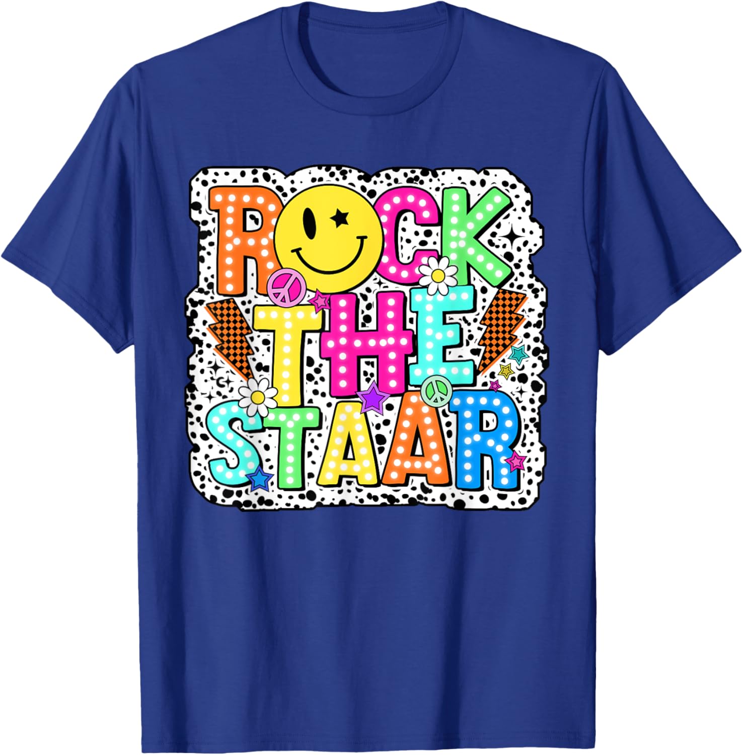 Test Day Rock The Staar Testing Day Teacher Student Kids Boy T-Shirt