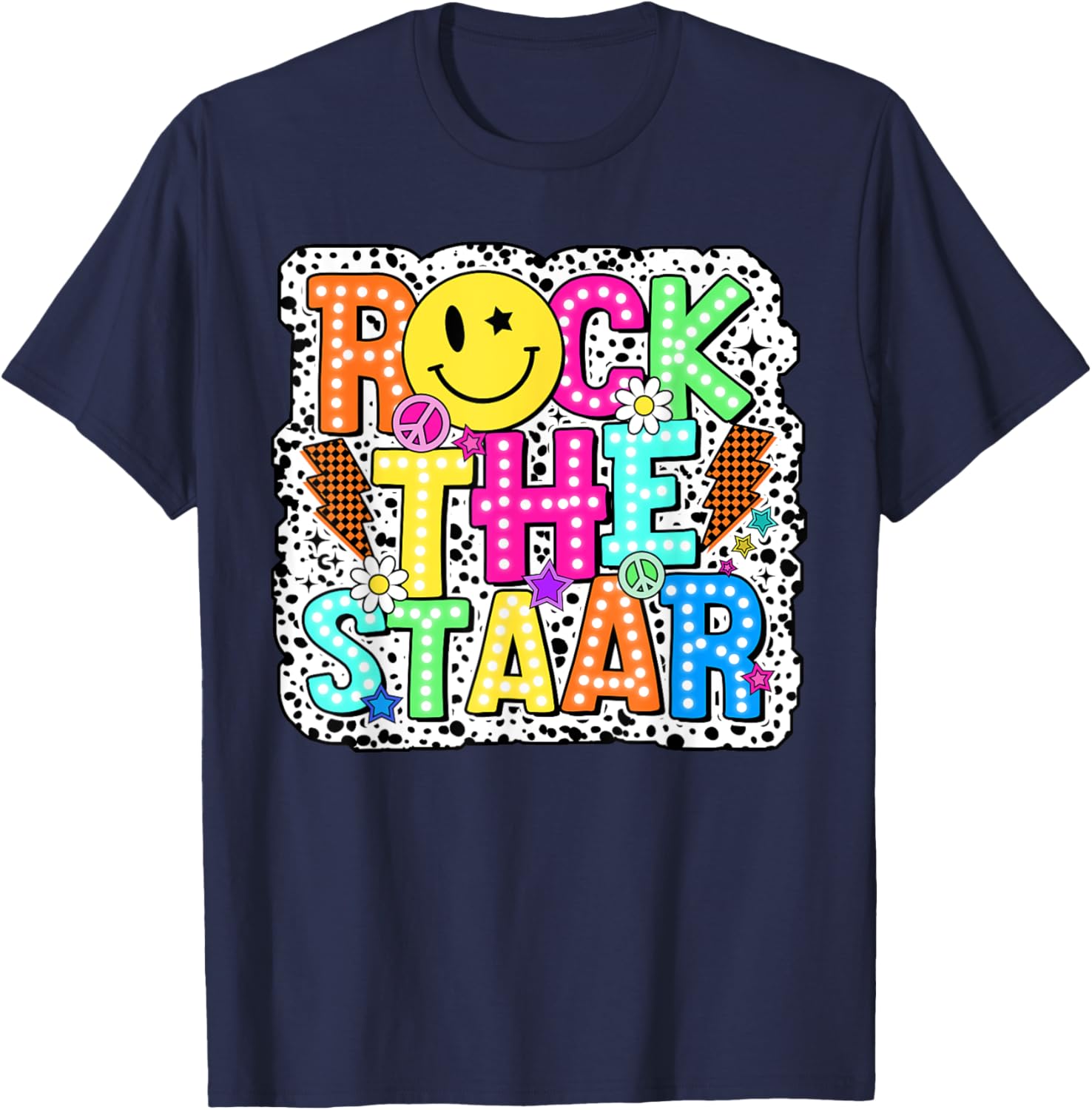 Test Day Rock The Staar Testing Day Teacher Student Kids Boy T-Shirt