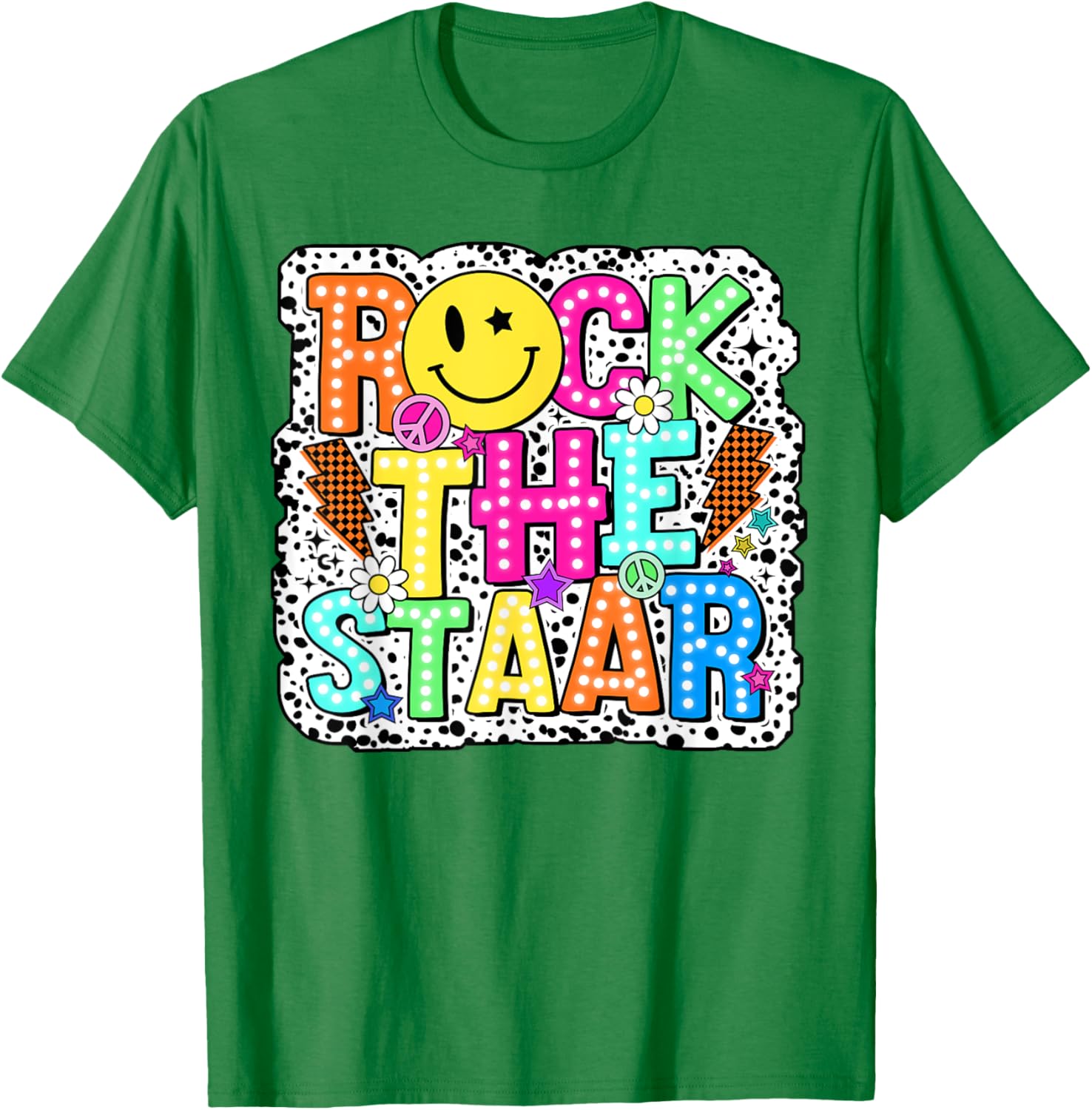 Test Day Rock The Staar Testing Day Teacher Student Kids Boy T-Shirt