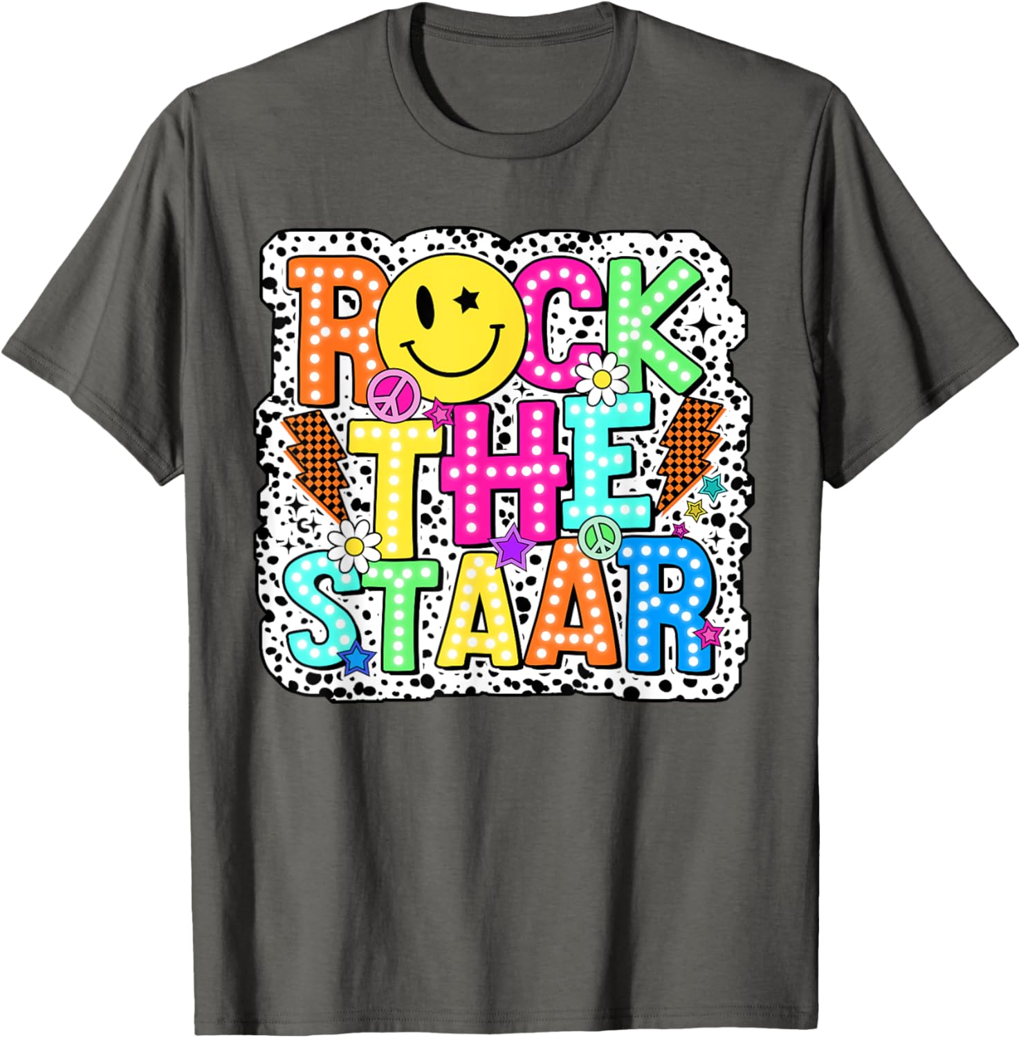 Test Day Rock The Staar Testing Day Teacher Student Kids Boy T-Shirt