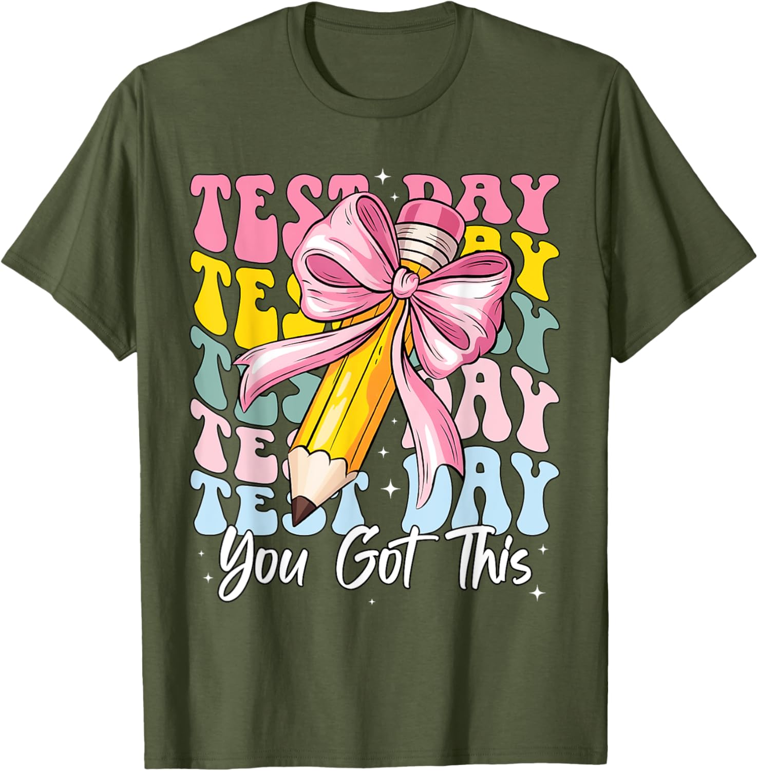 Test Day Rock The Test Motivational Teacher You Got This T-Shirt