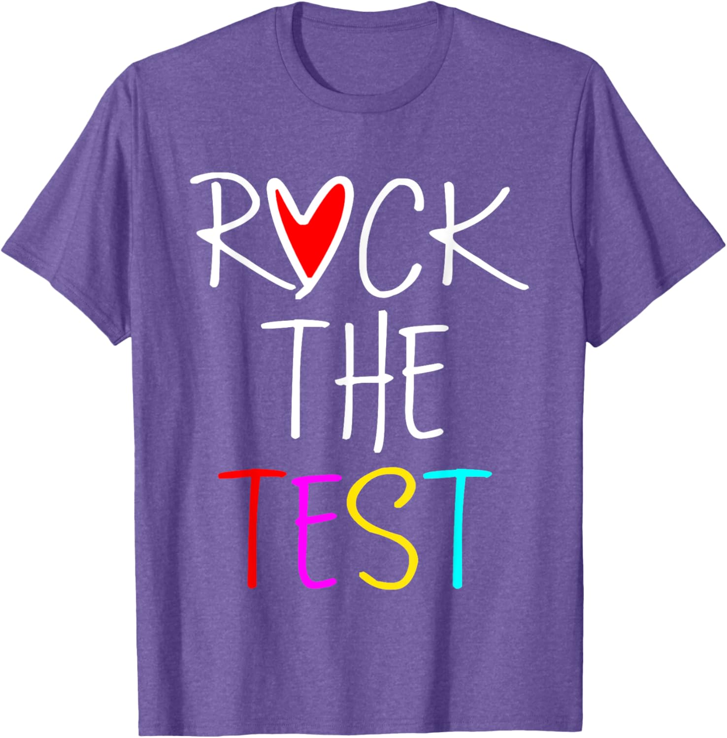 Test Day Rock The Test Teacher Testing Day Funny Teacher T-Shirt