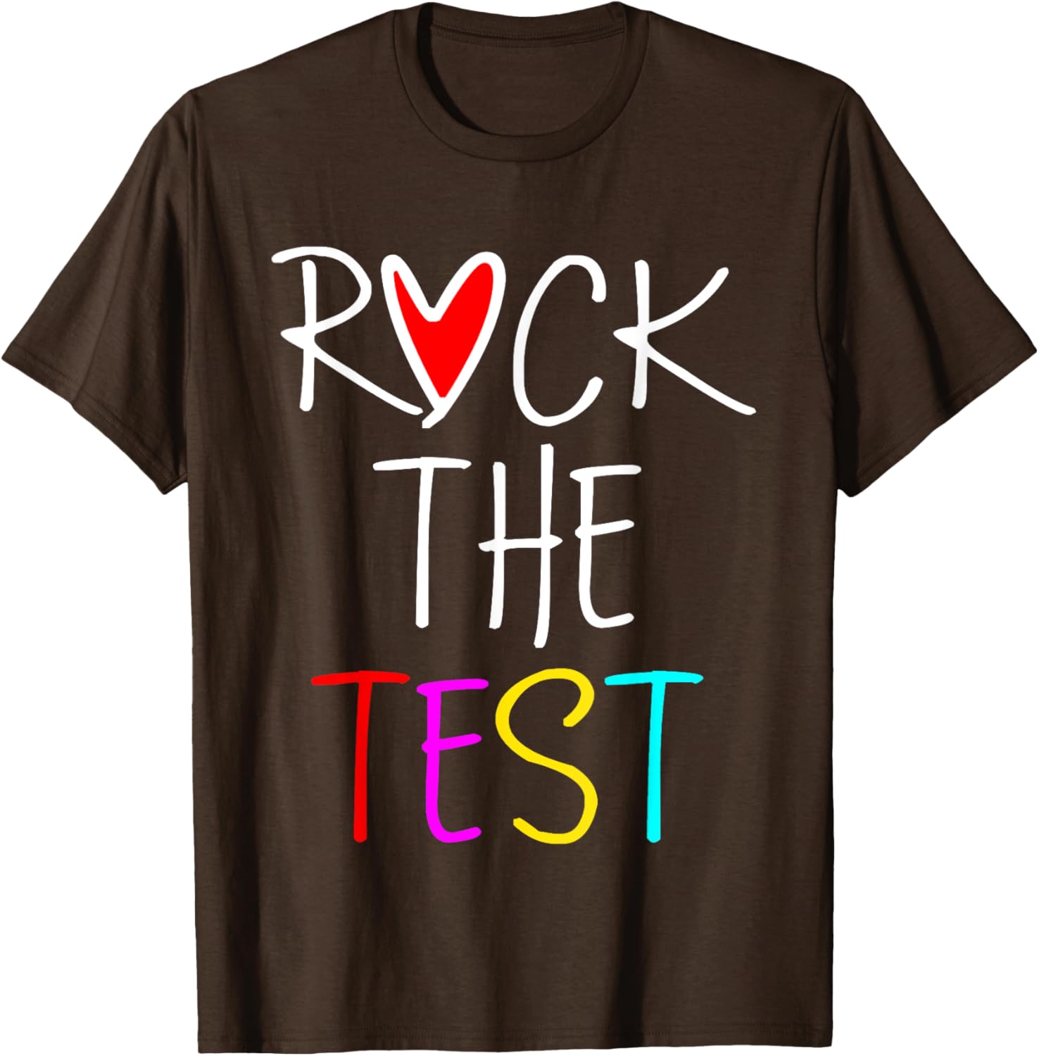 Test Day Rock The Test Teacher Testing Day Funny Teacher T-Shirt