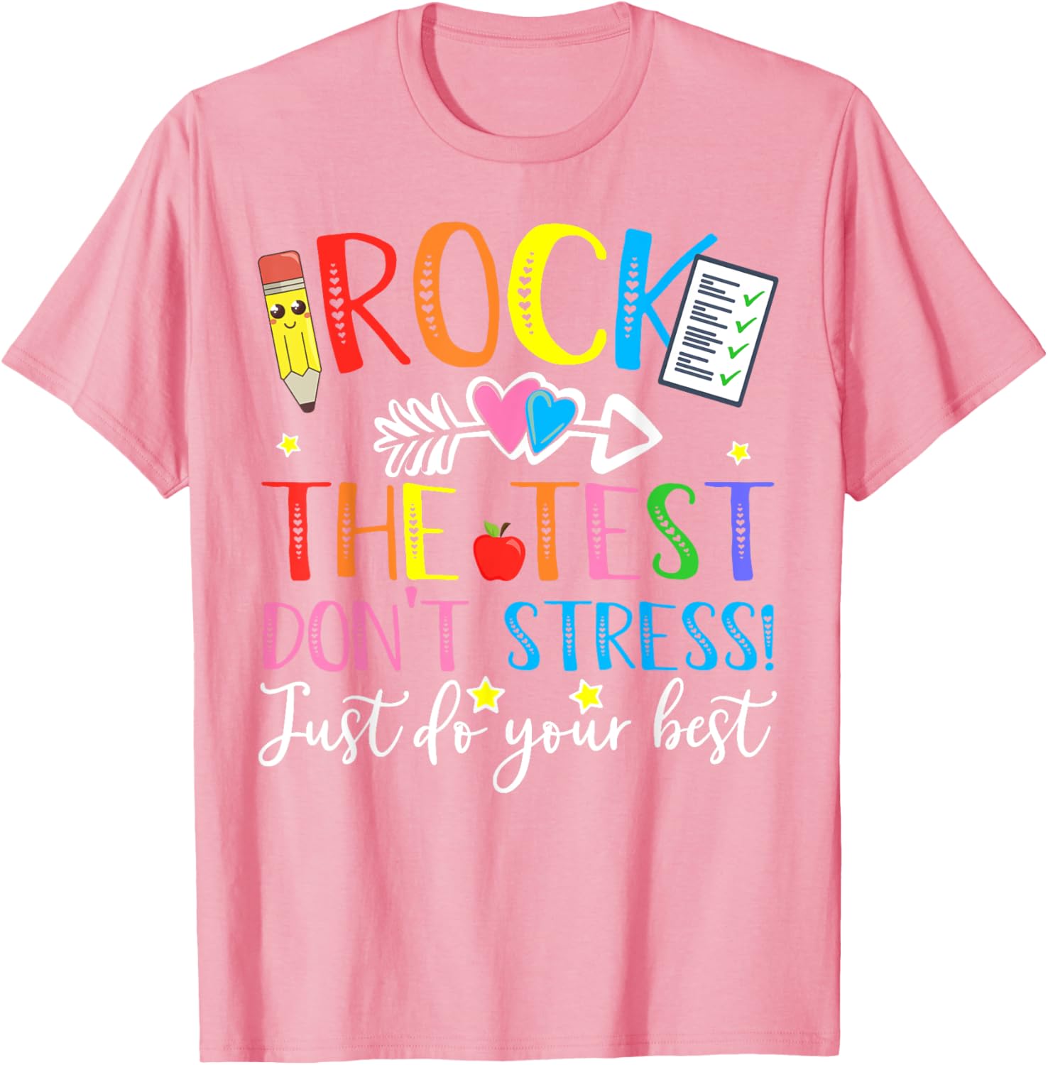 Test Day Rock The Test Teacher Testing Day T-Shirt