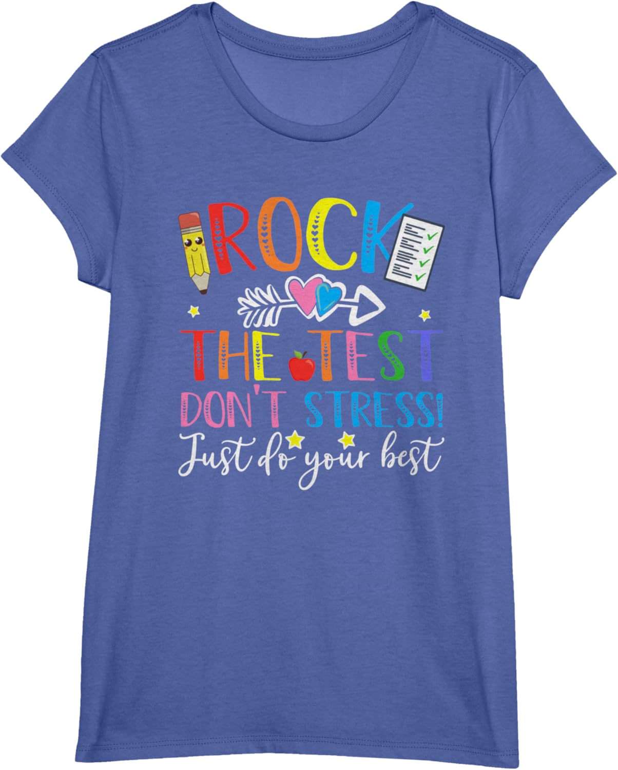 Test Day Rock The Test Teacher Testing Day T-Shirt