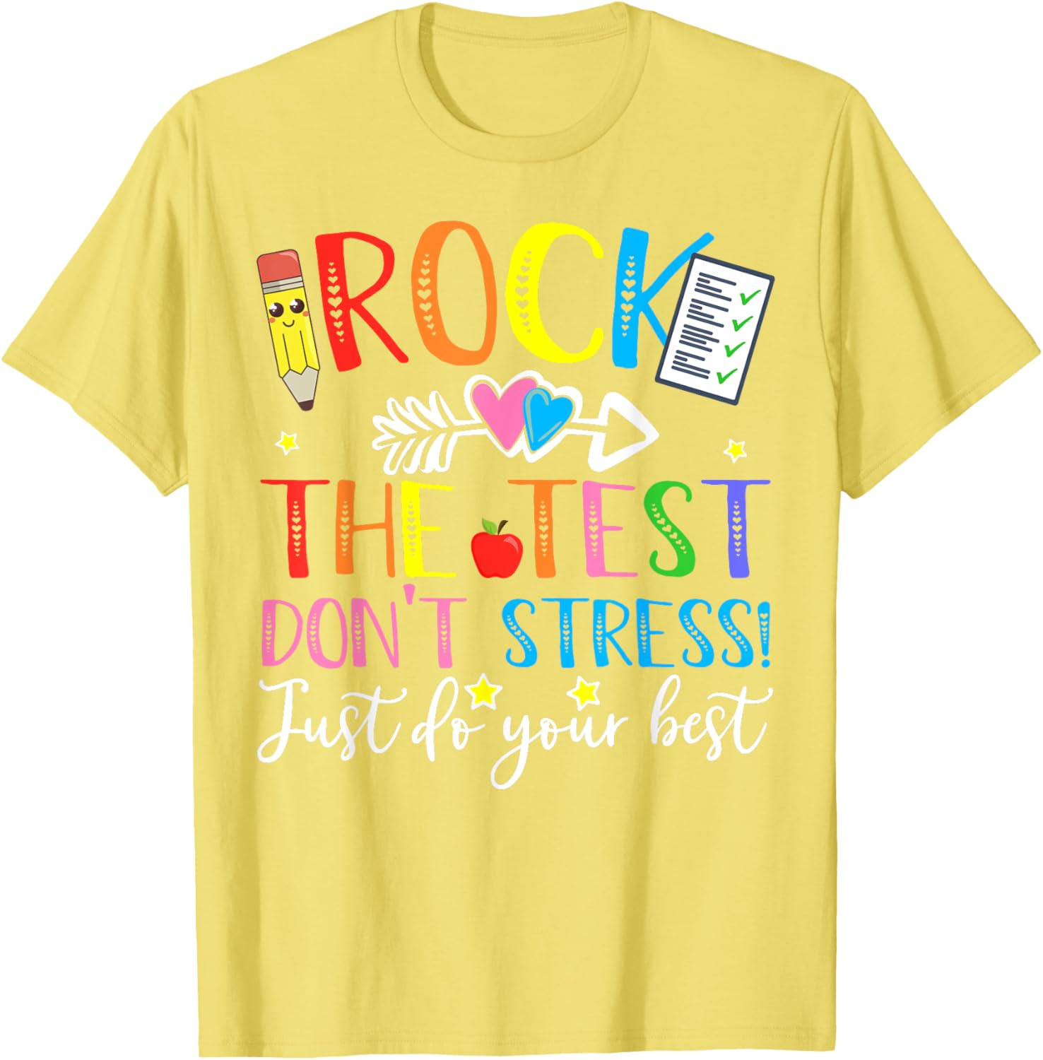 Test Day Rock The Test Teacher Testing Day T-Shirt