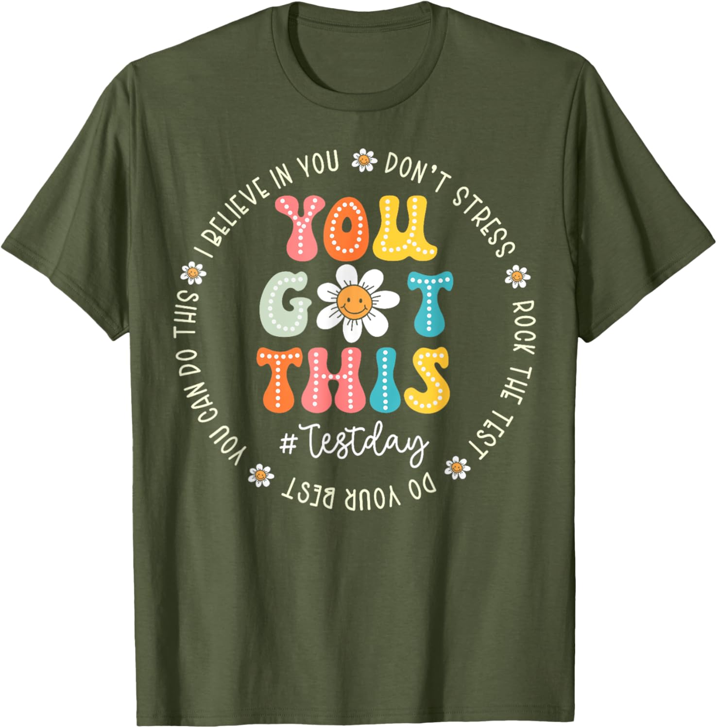 Test Day Rock The Test Teacher Testing Day You Got This T-Shirt