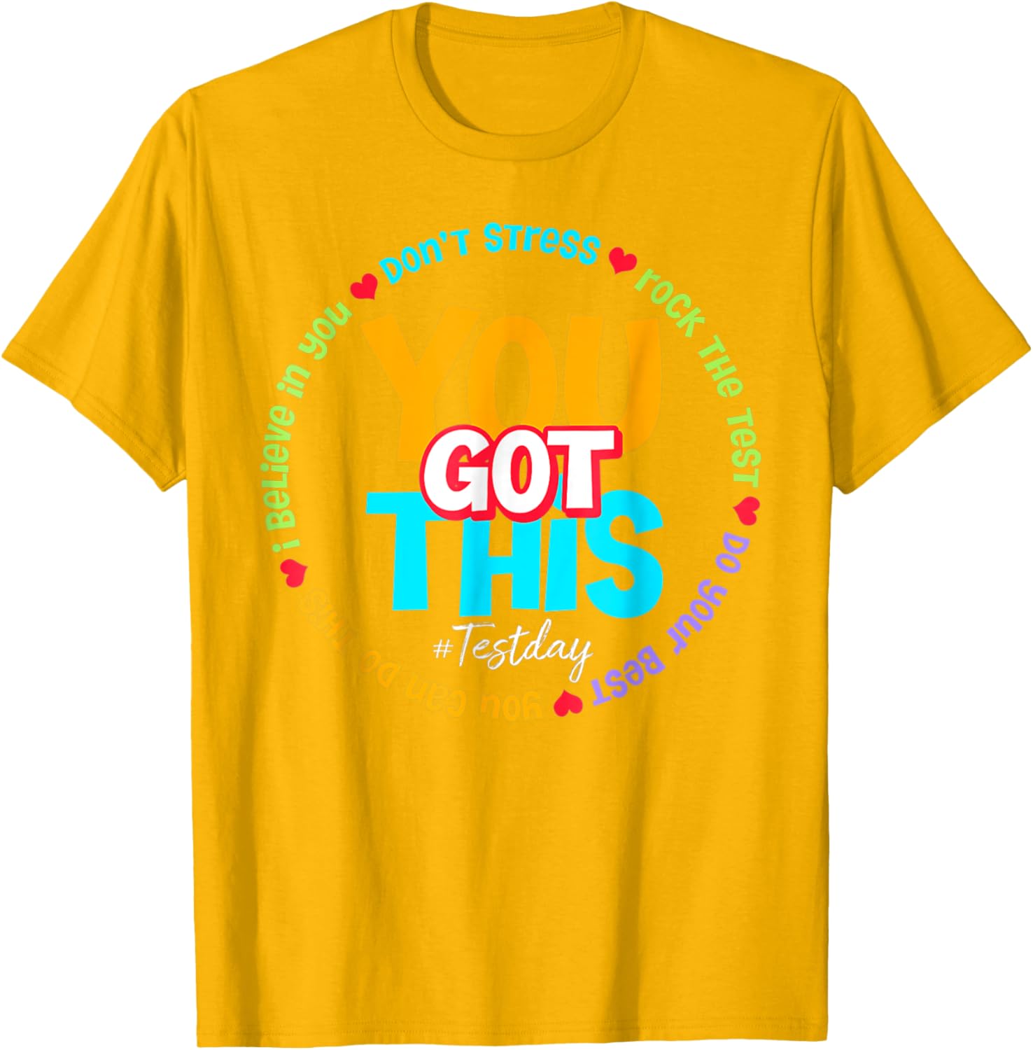 Test Day Rock The Test Teacher Testing Day You Got This T-Shirt