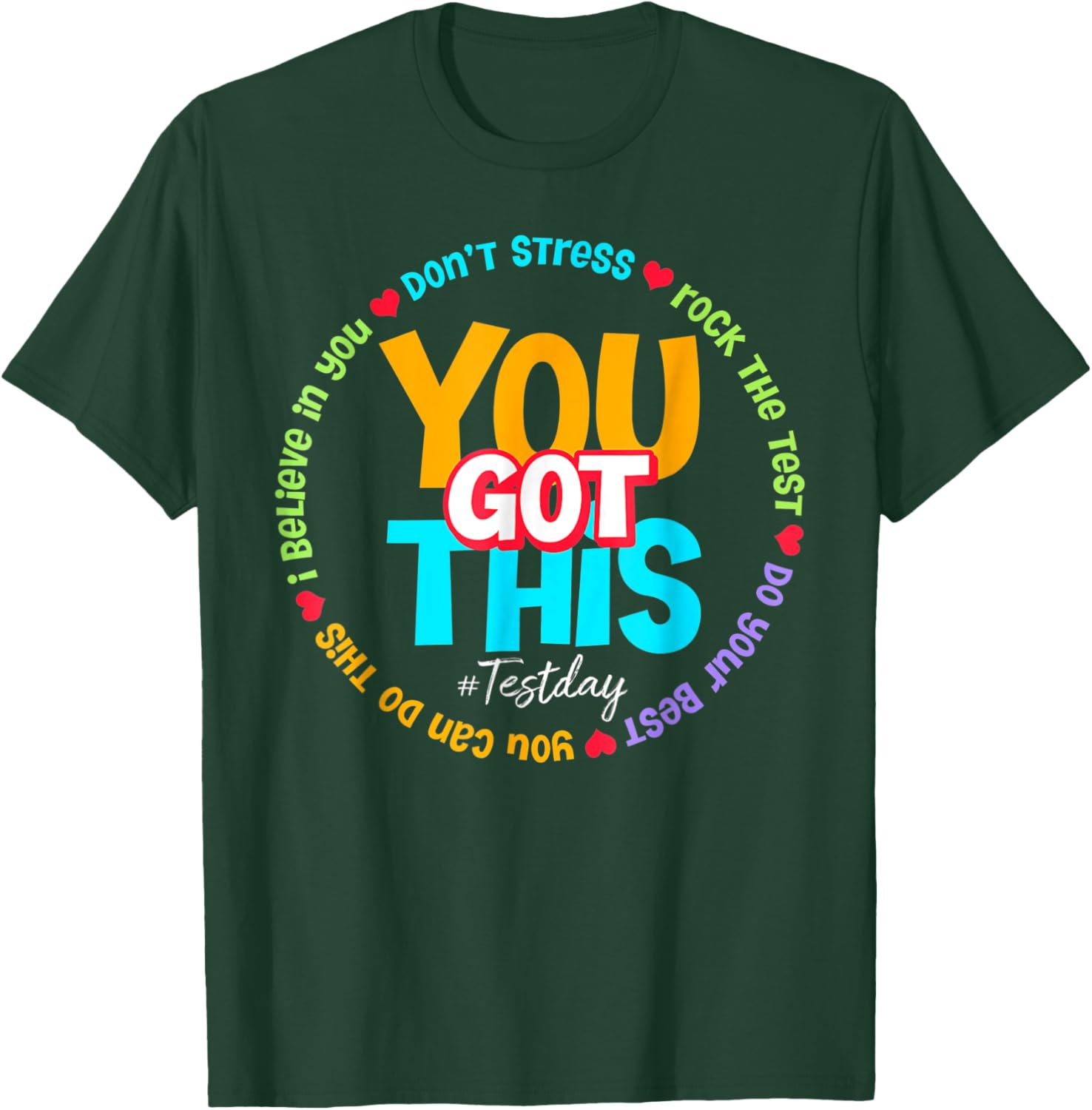 Test Day Rock The Test Teacher Testing Day You Got This T-Shirt
