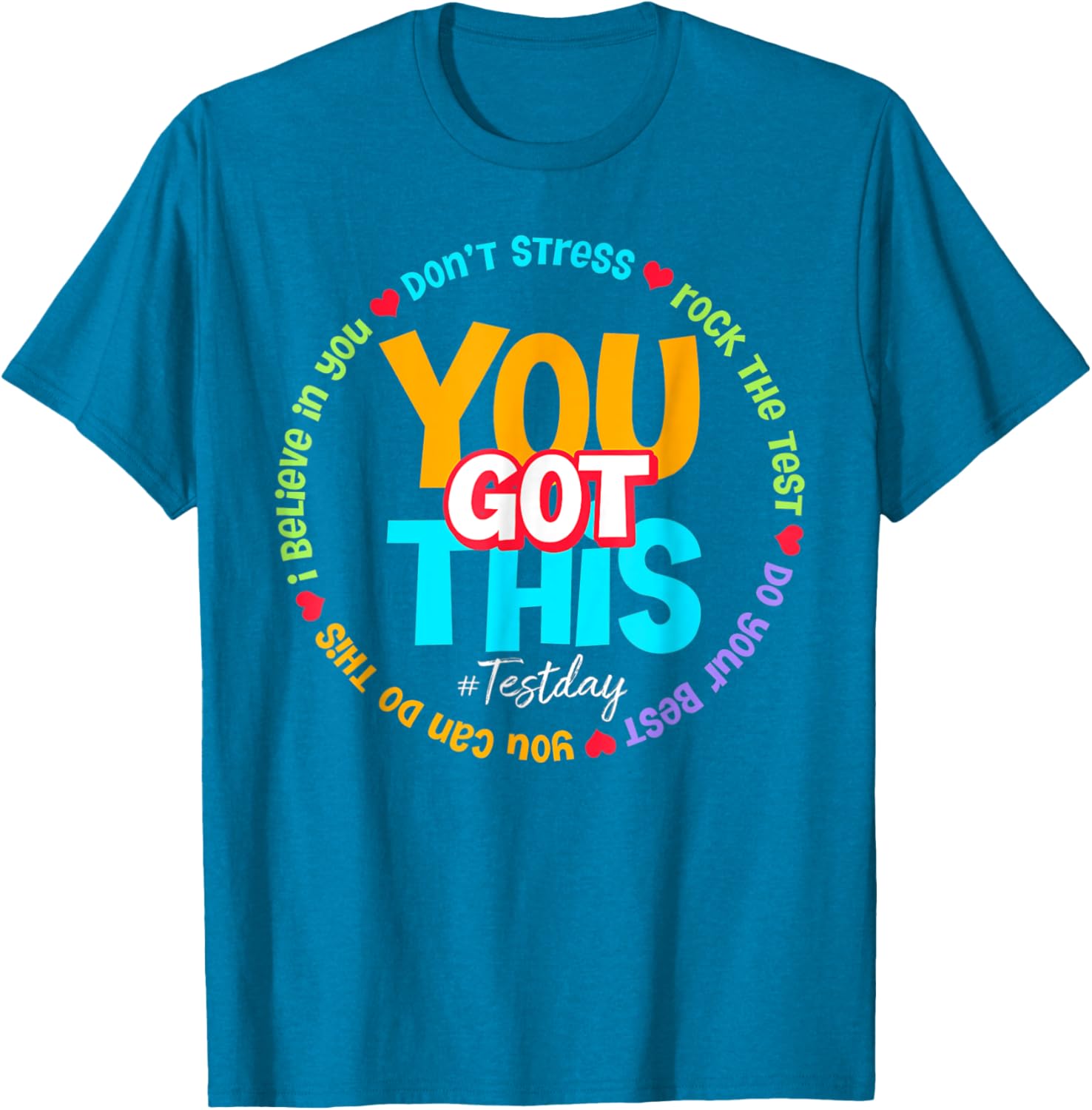 Test Day Rock The Test Teacher Testing Day You Got This T-Shirt