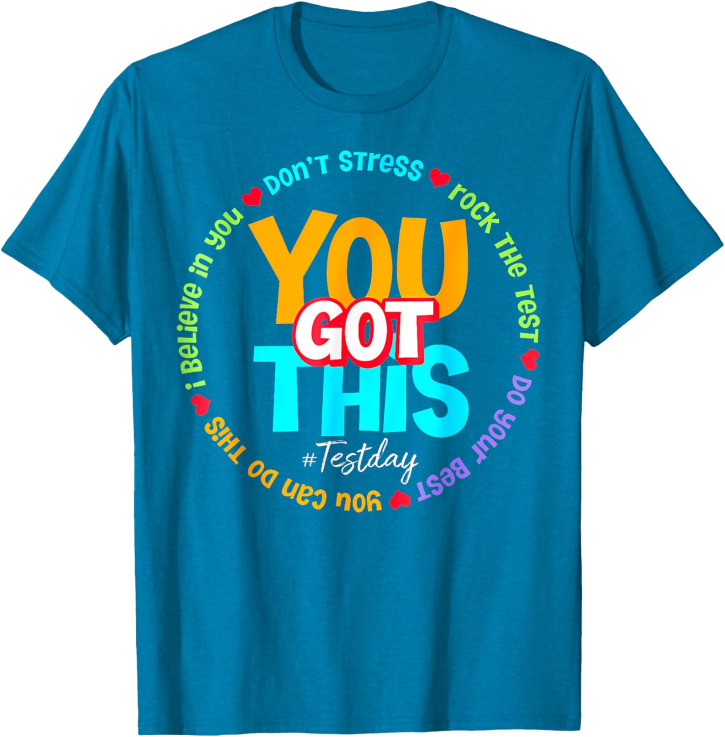 Test Day Rock The Test Teacher Testing Day You Got This T-Shirt