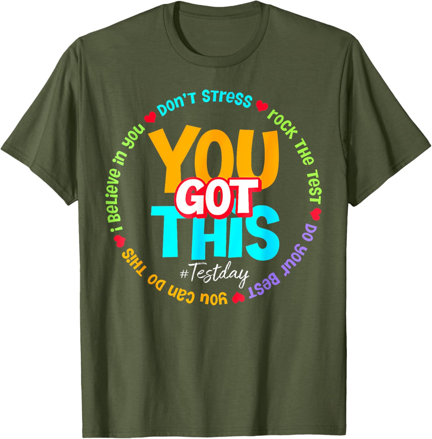 Test Day Rock The Test Teacher Testing Day You Got This T-Shirt