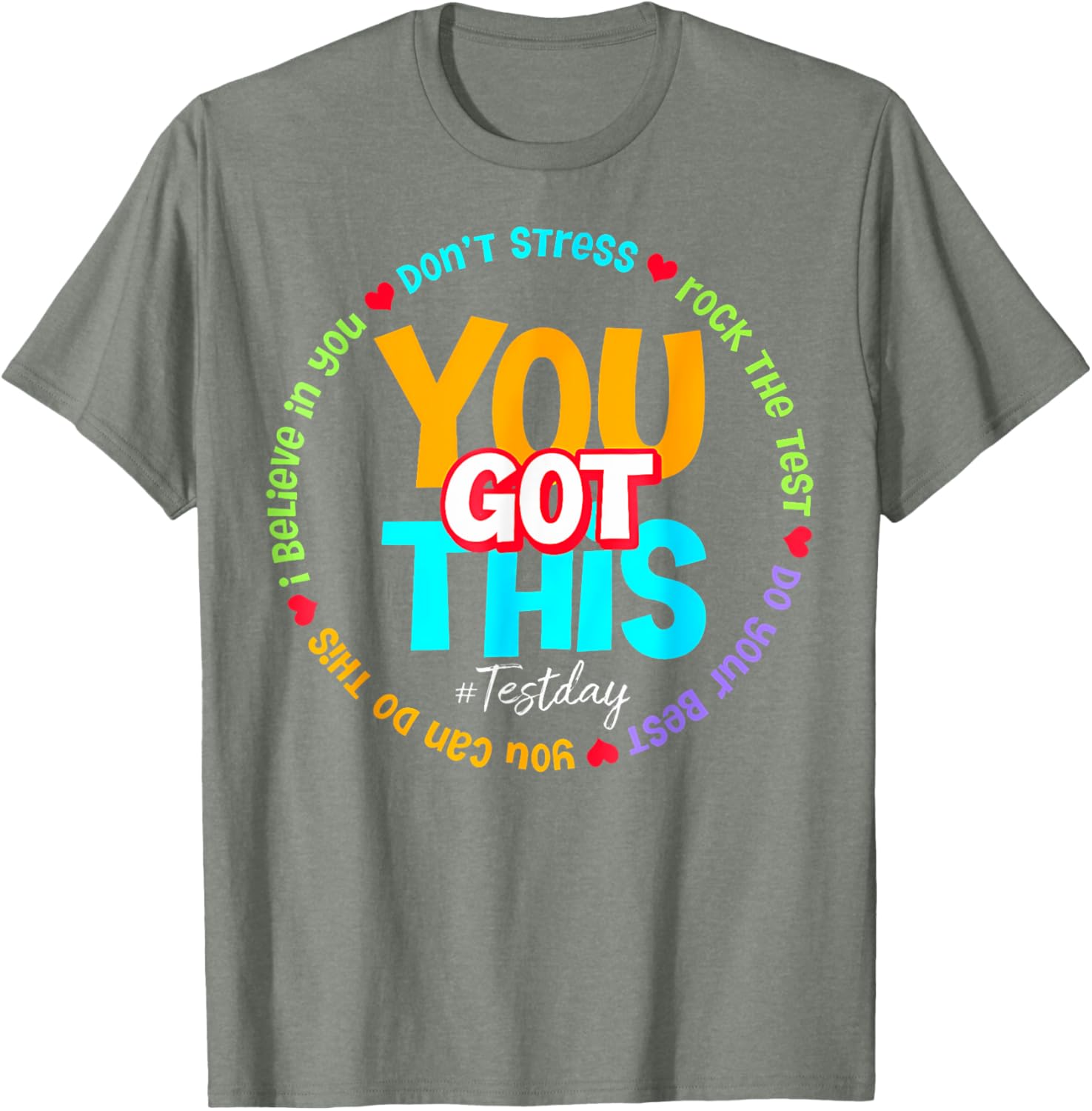 Test Day Rock The Test Teacher Testing Day You Got This T-Shirt
