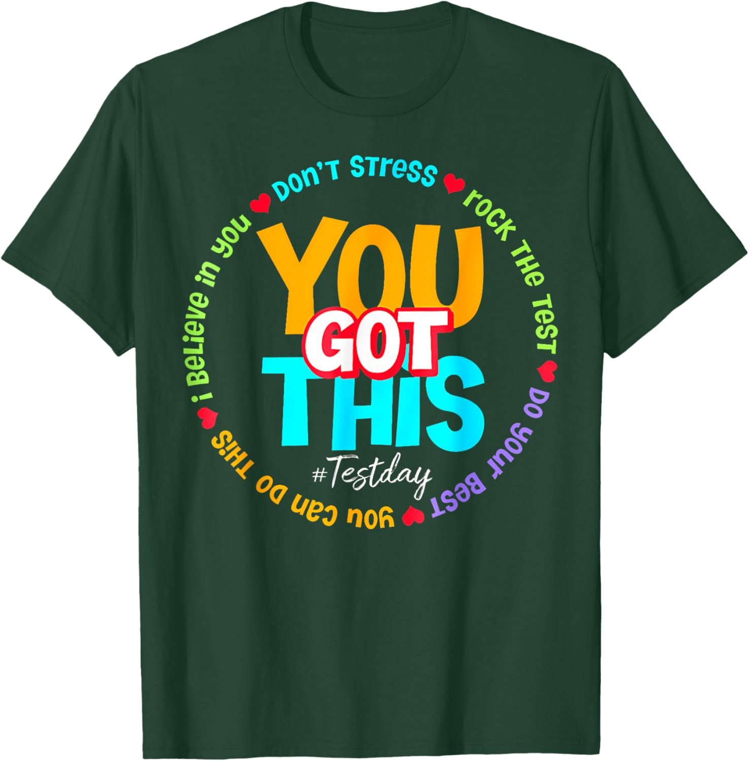 Test Day Rock The Test Teacher Testing Day You Got This T-Shirt