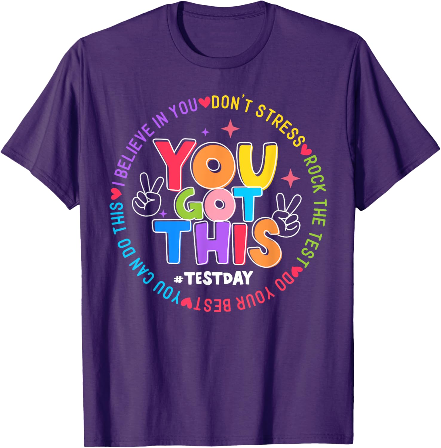 Test Day Rock The Test Teacher Testing Day You Got This T-Shirt
