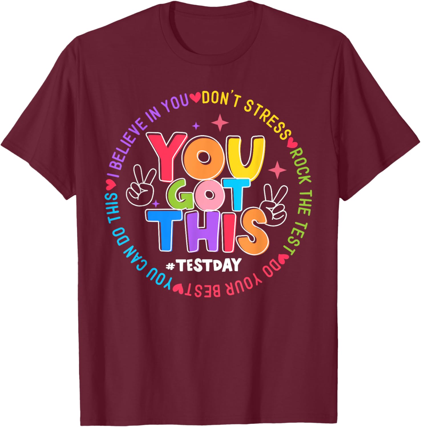 Test Day Rock The Test Teacher Testing Day You Got This T-Shirt