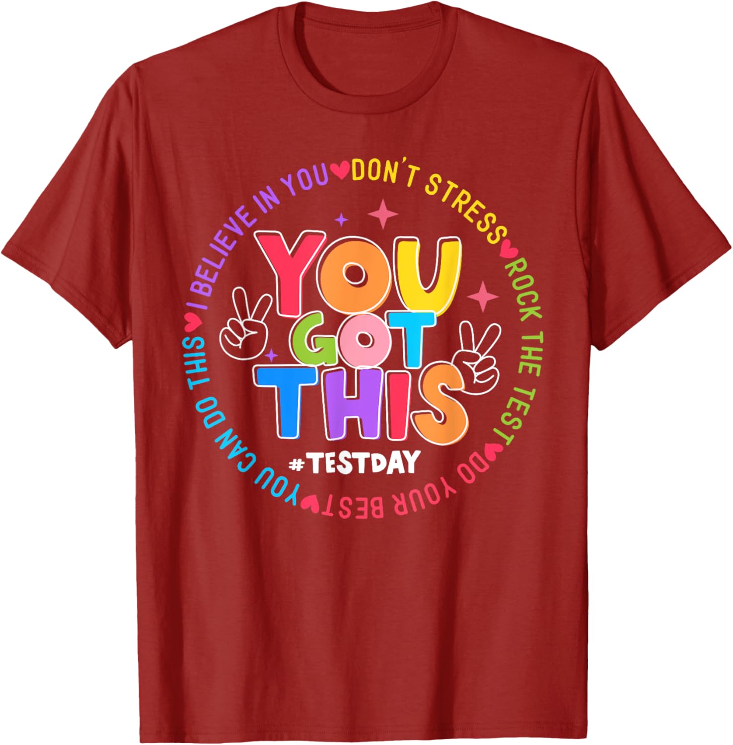 Test Day Rock The Test Teacher Testing Day You Got This T-Shirt