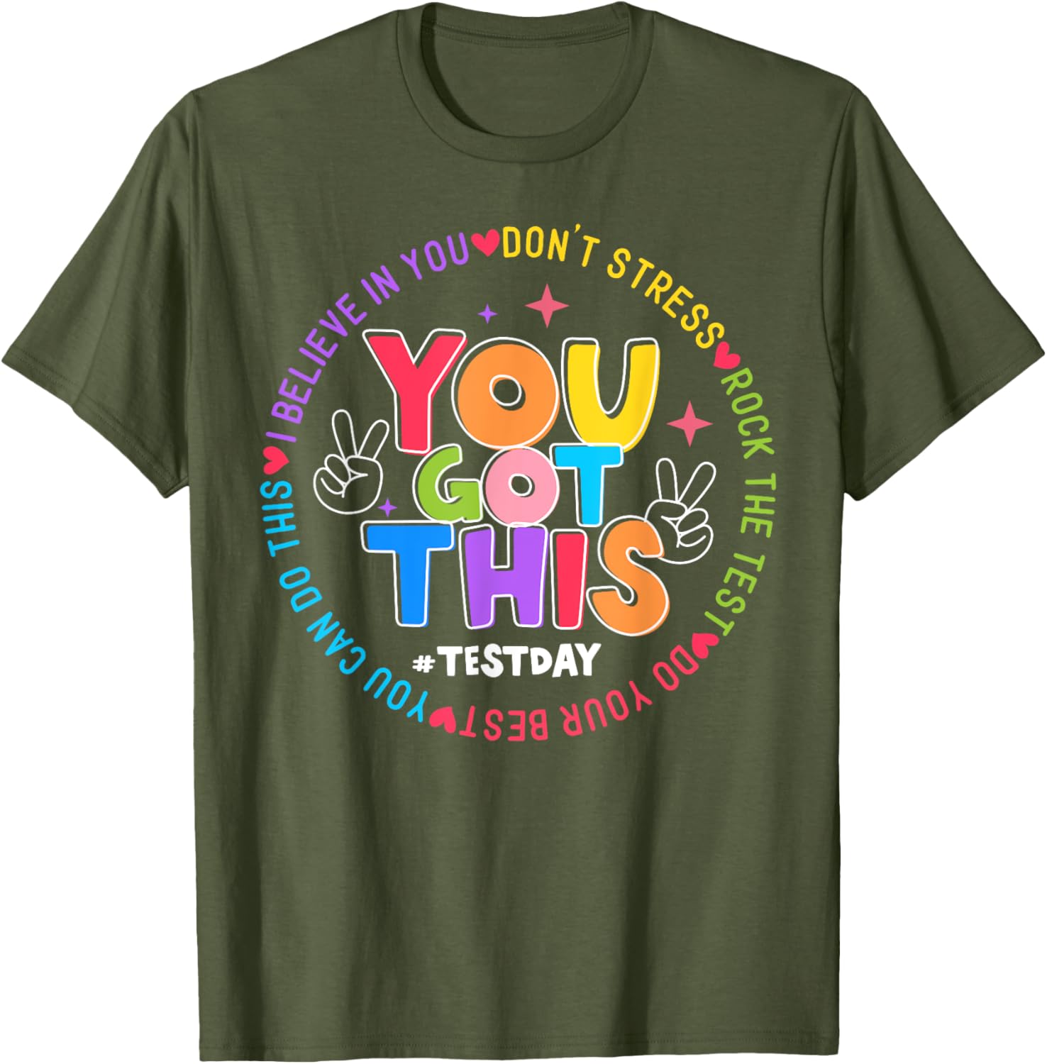 Test Day Rock The Test Teacher Testing Day You Got This T-Shirt
