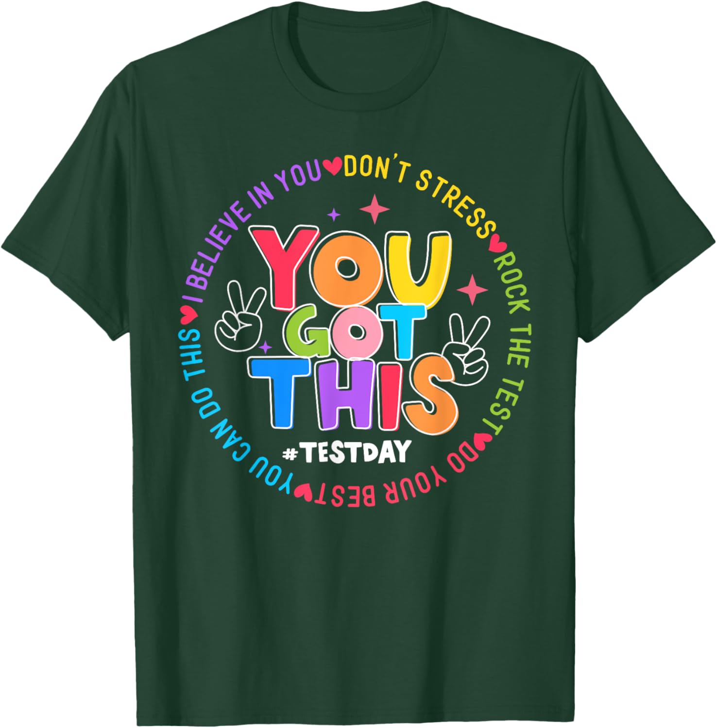 Test Day Rock The Test Teacher Testing Day You Got This T-Shirt