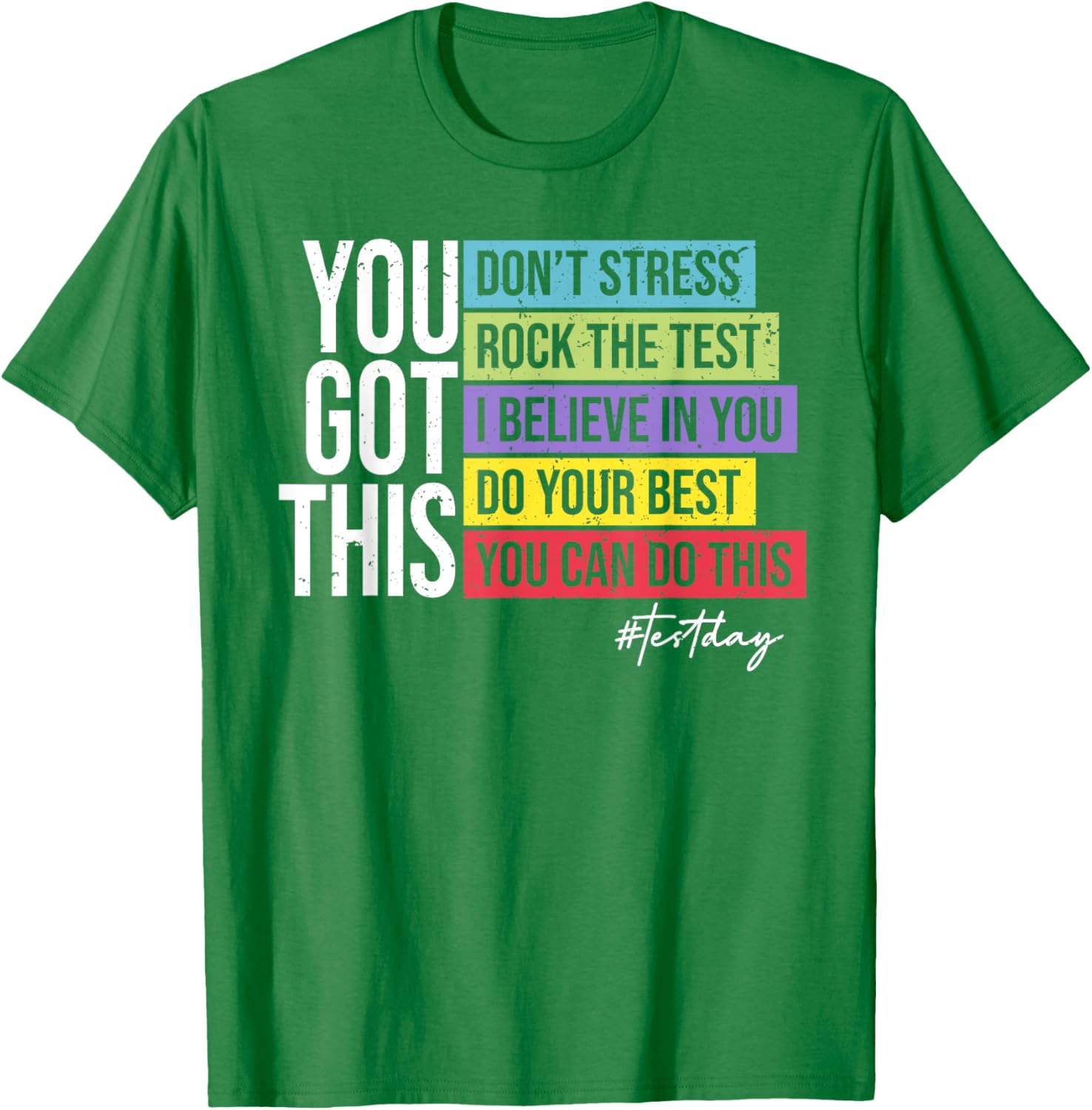 Test Day Rock The Test Teacher Testing Day You Got This T-Shirt