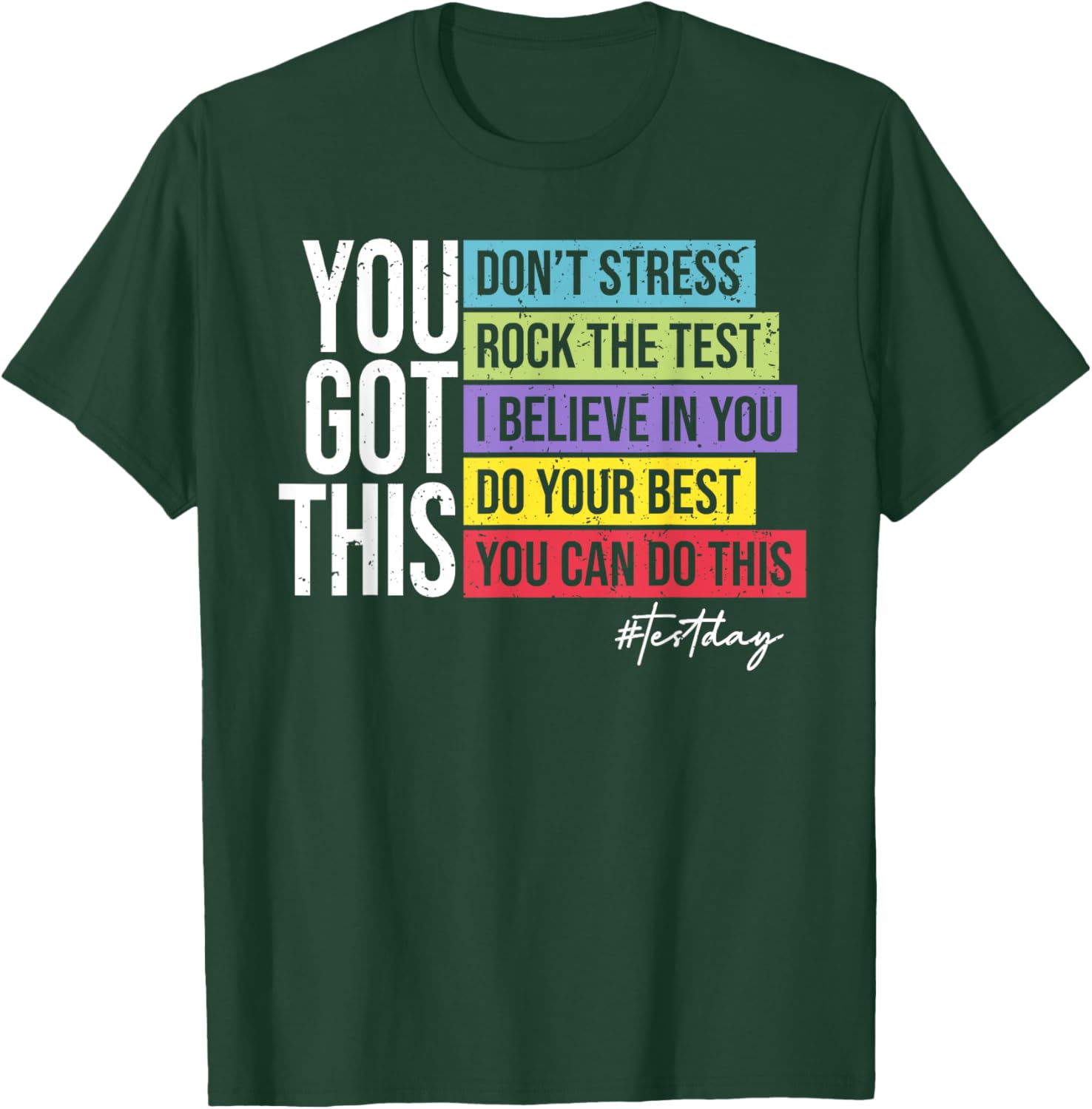 Test Day Rock The Test Teacher Testing Day You Got This T-Shirt
