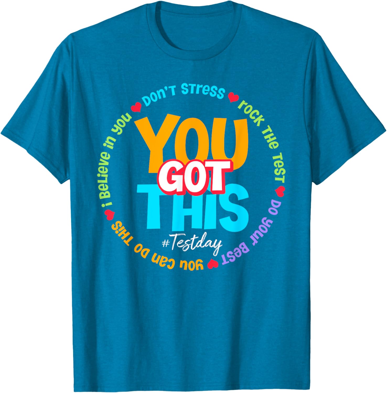 Test Day Rock The Test Teacher Testing Day You Got This T-Shirt