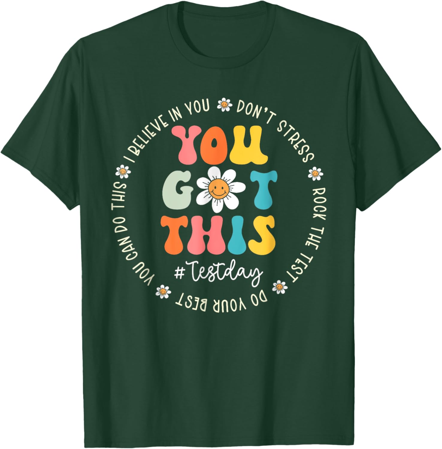 Test Day Rock The Test Teacher Testing Day You Got This T-Shirt