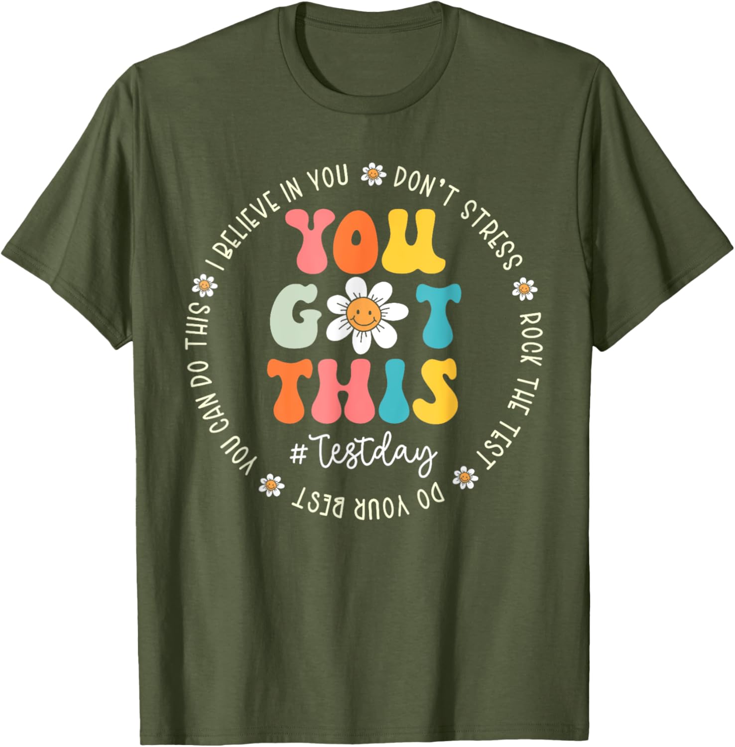 Test Day Rock The Test Teacher Testing Day You Got This T-Shirt