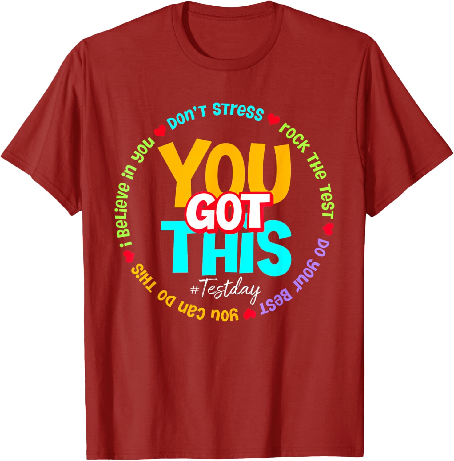 Test Day Rock The Test Teacher Testing Day You Got This T-Shirt