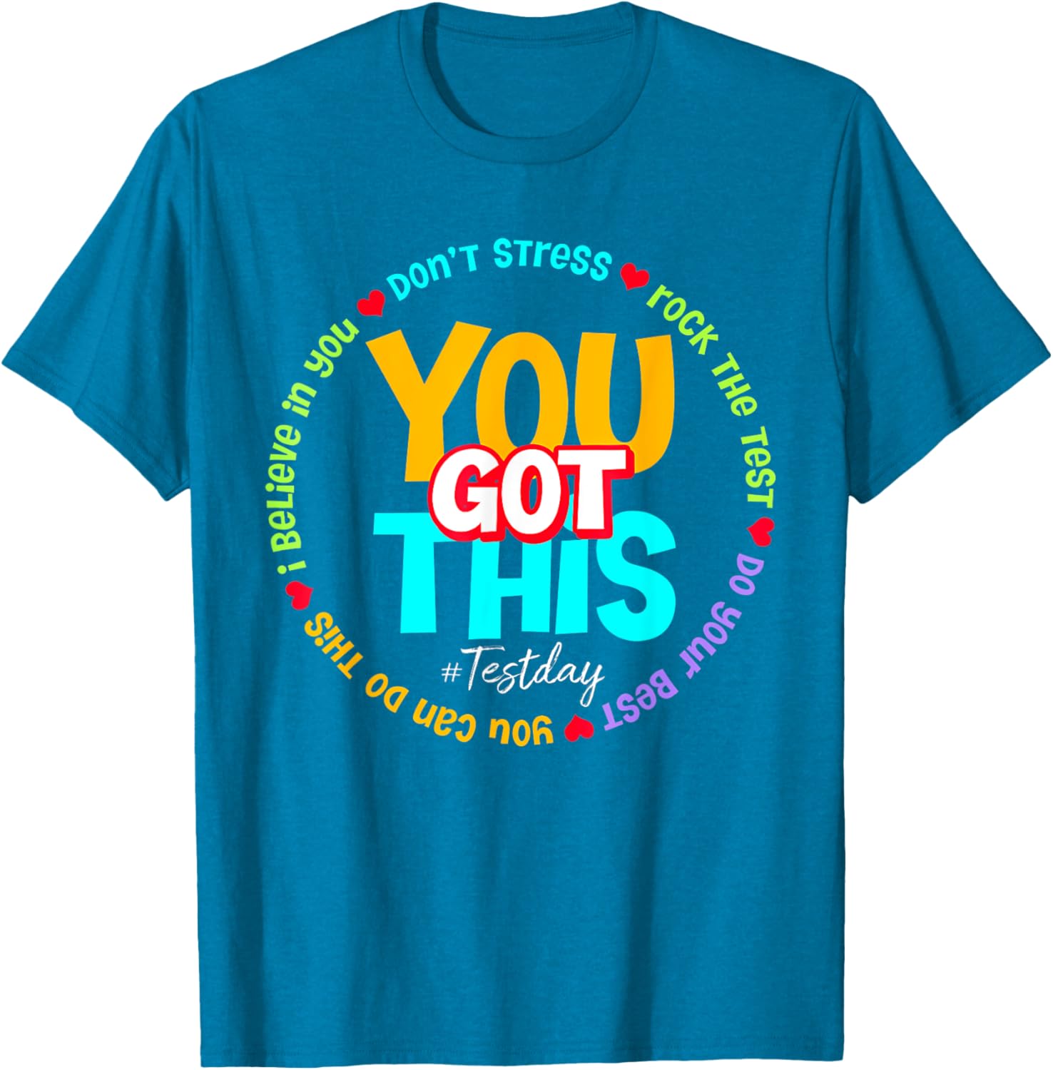 Test Day Rock The Test Teacher Testing Day You Got This T-Shirt