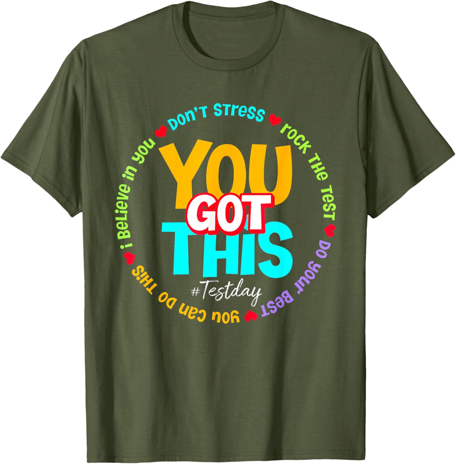 Test Day Rock The Test Teacher Testing Day You Got This T-Shirt