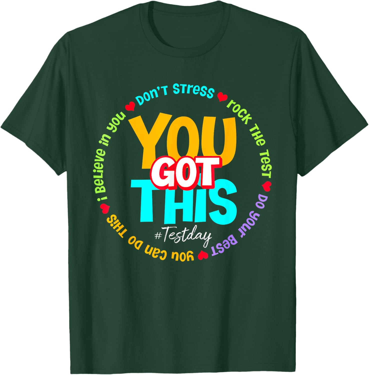 Test Day Rock The Test Teacher Testing Day You Got This T-Shirt