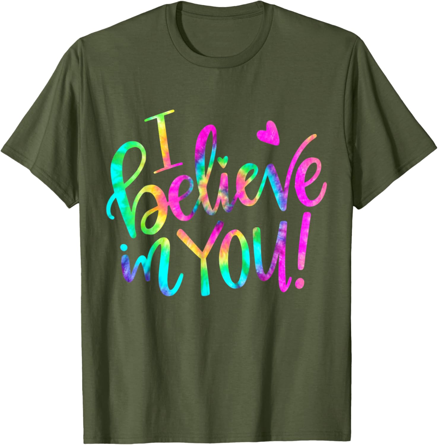 Test Day Teacher I Believe In You Shirt Testing Day Tie Dye T-Shirt