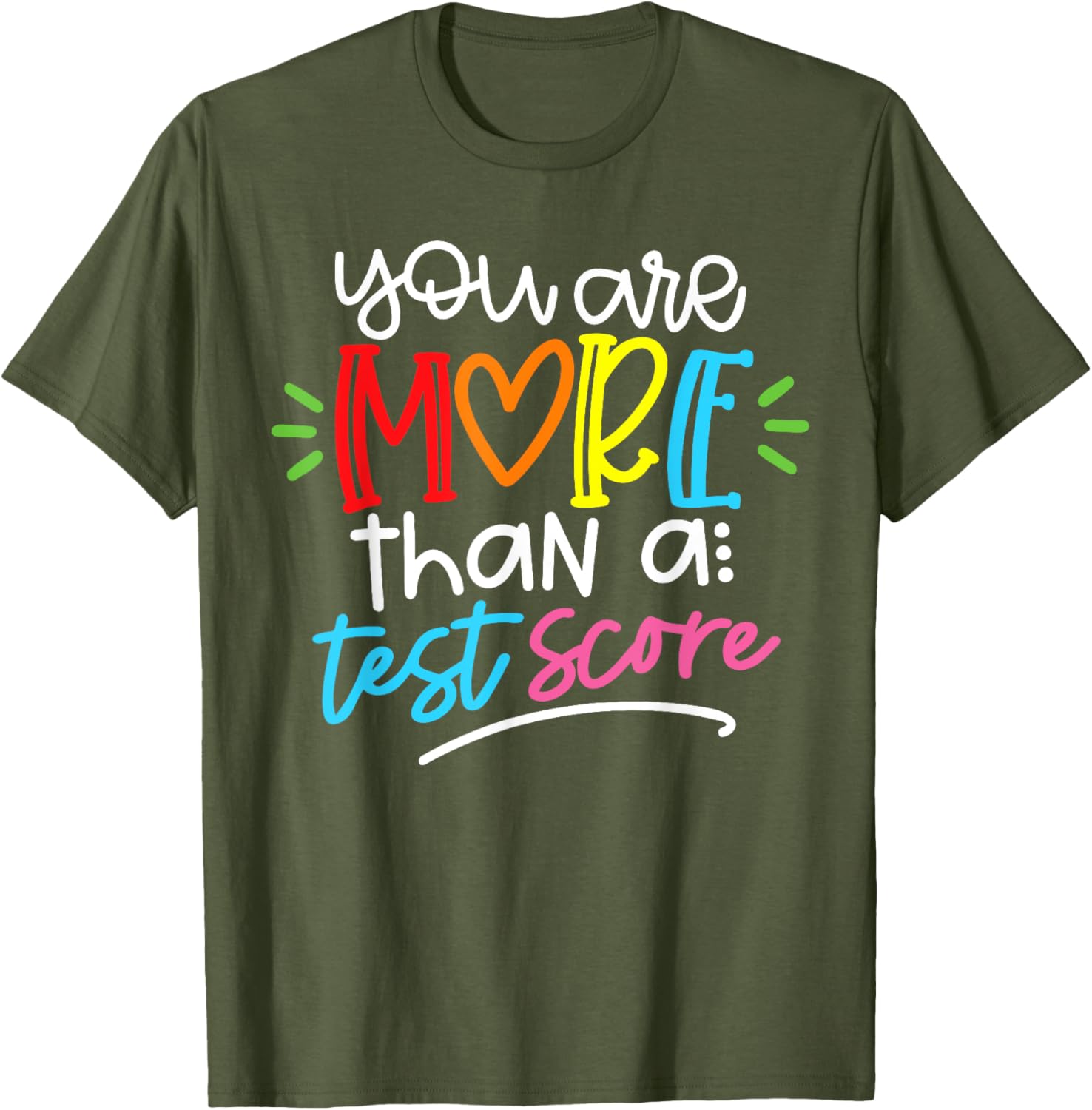 Test Day Teacher Shirt You Are More Than a Test Score Women T-Shirt