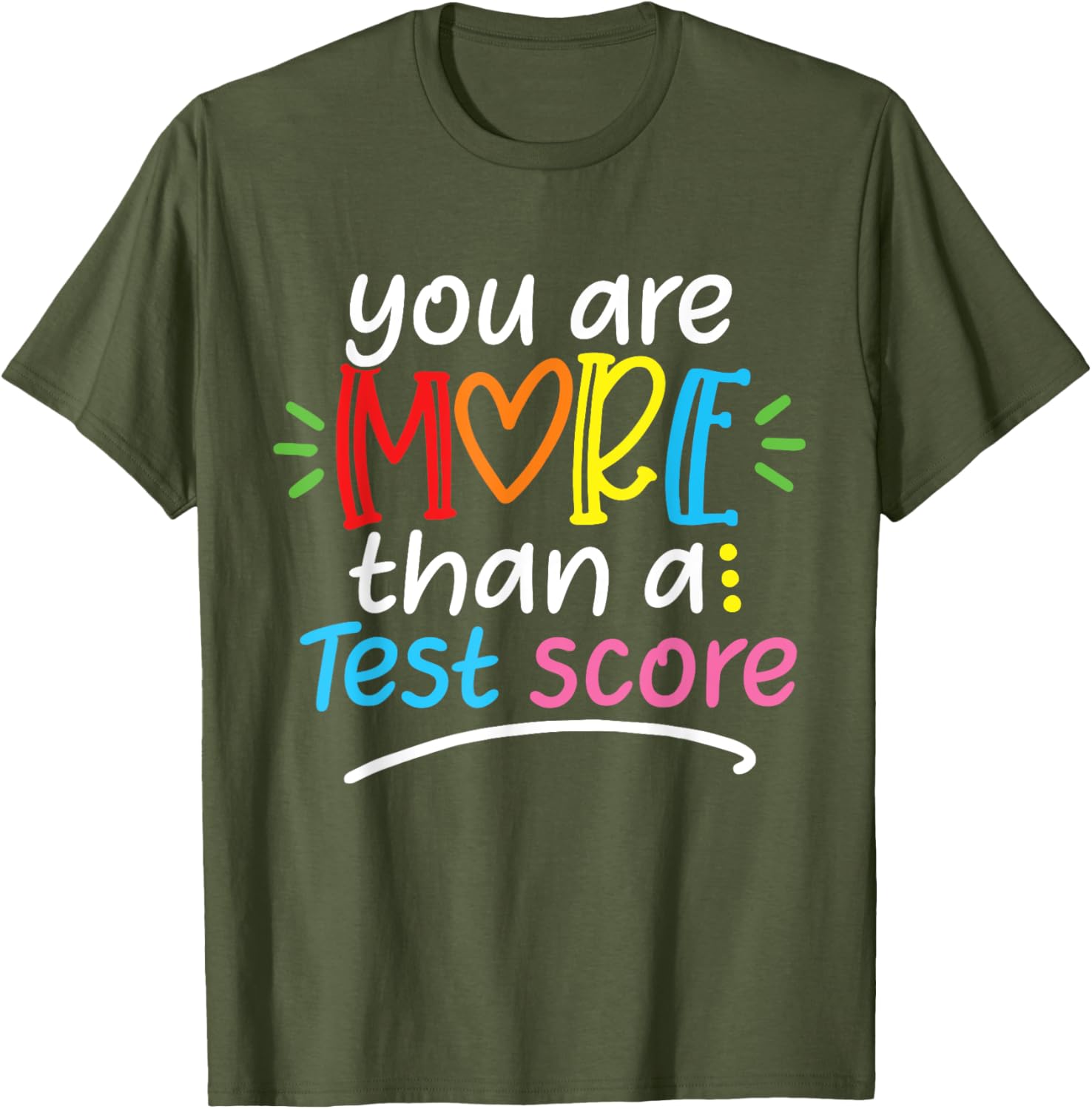 Test Day Teacher Shirt You Are More Than a Test Score Women T-Shirt