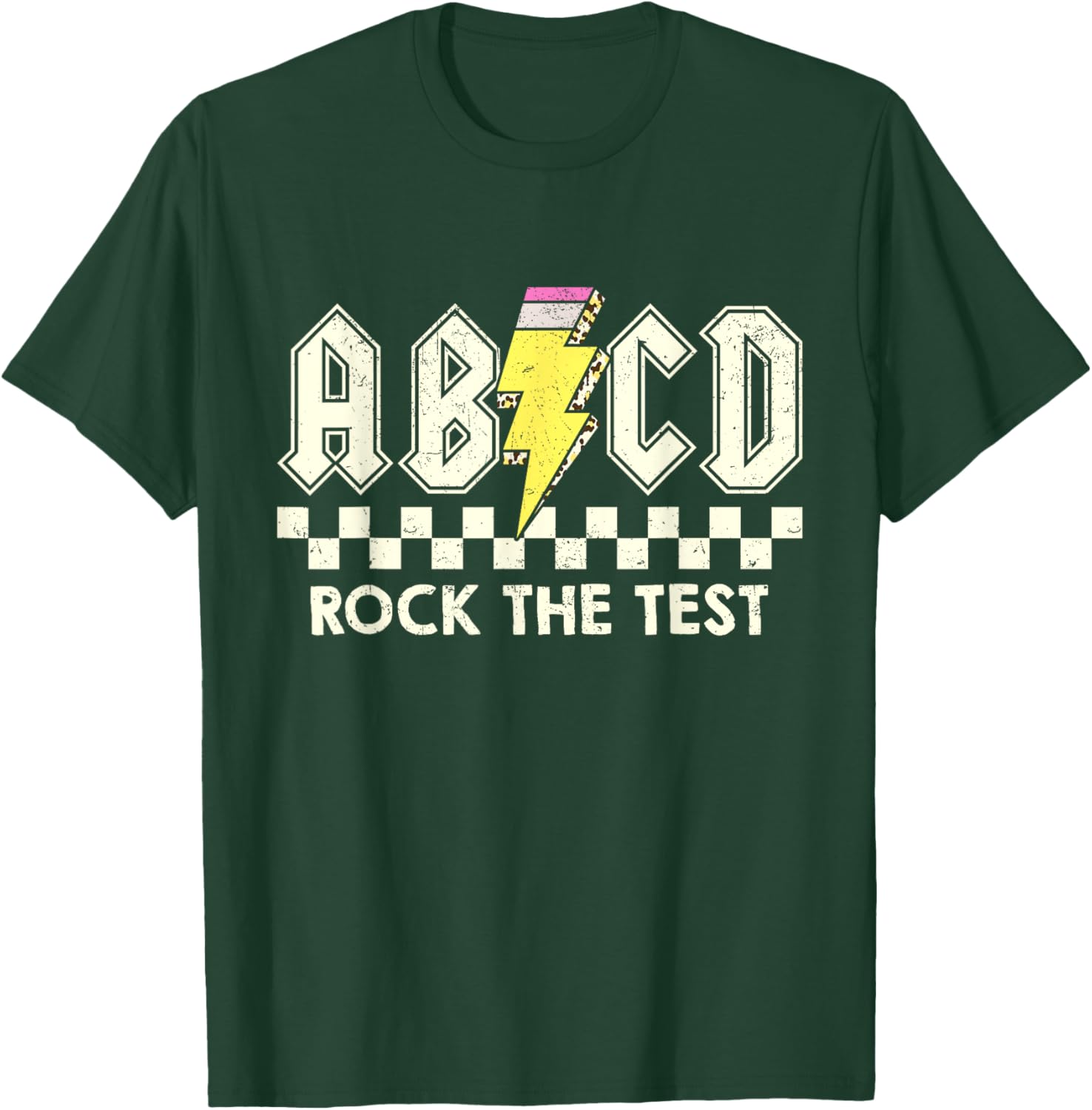Test Day Teacher Student Testing Day ABCD Rock The Test T-Shirt