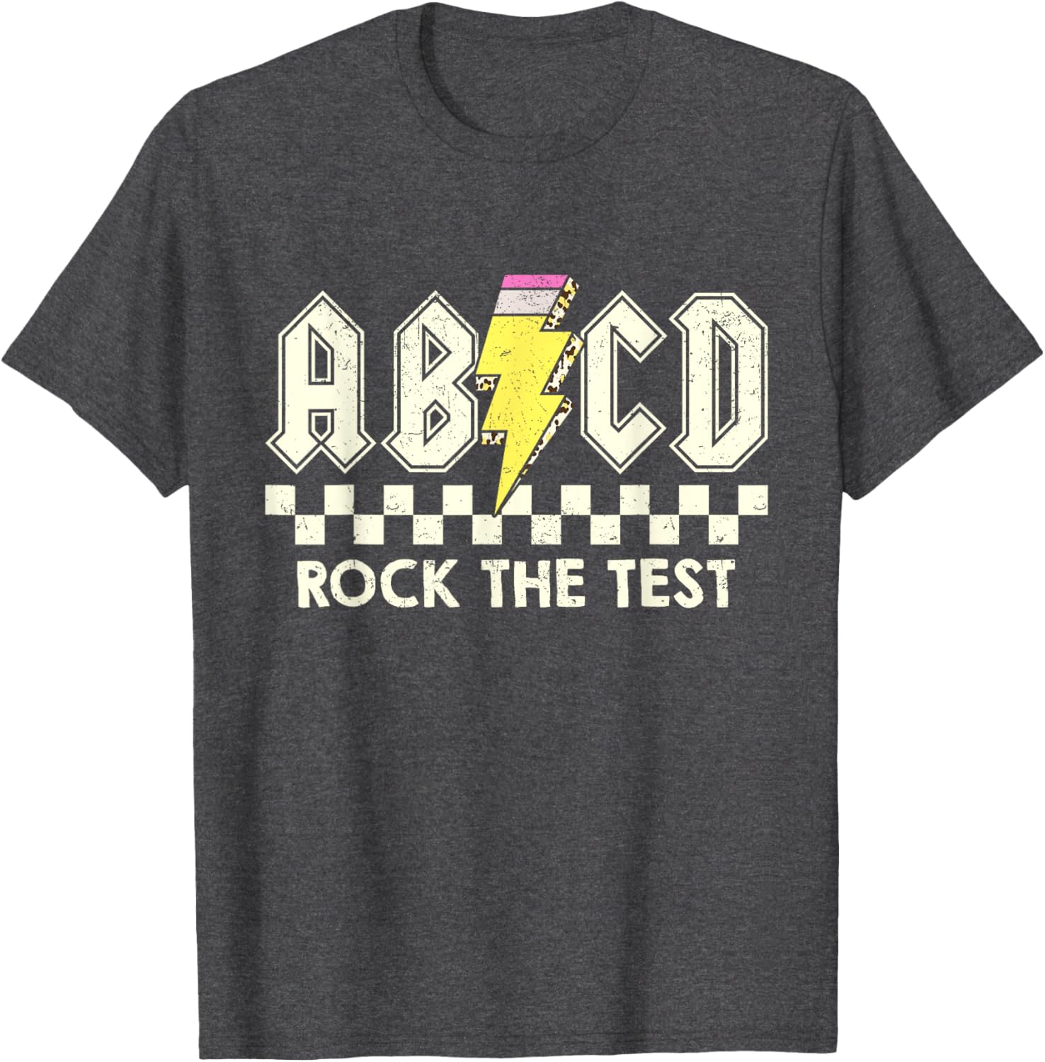 Test Day Teacher Student Testing Day ABCD Rock The Test T-Shirt