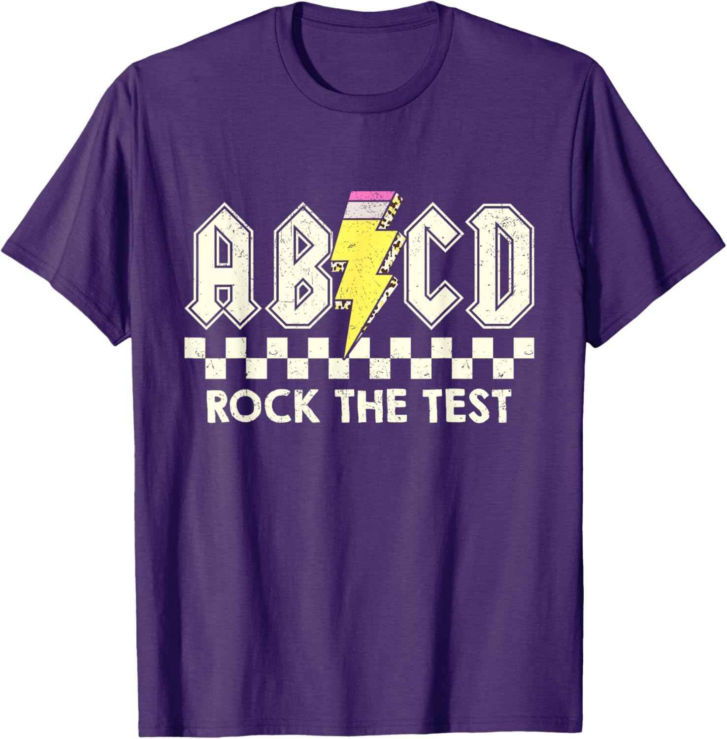 Test Day Teacher Student Testing Day ABCD Rock The Test T-Shirt